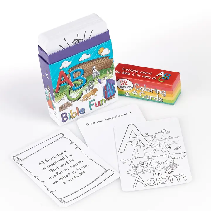 ABC Bible Fun Coloring Cards - Image 2