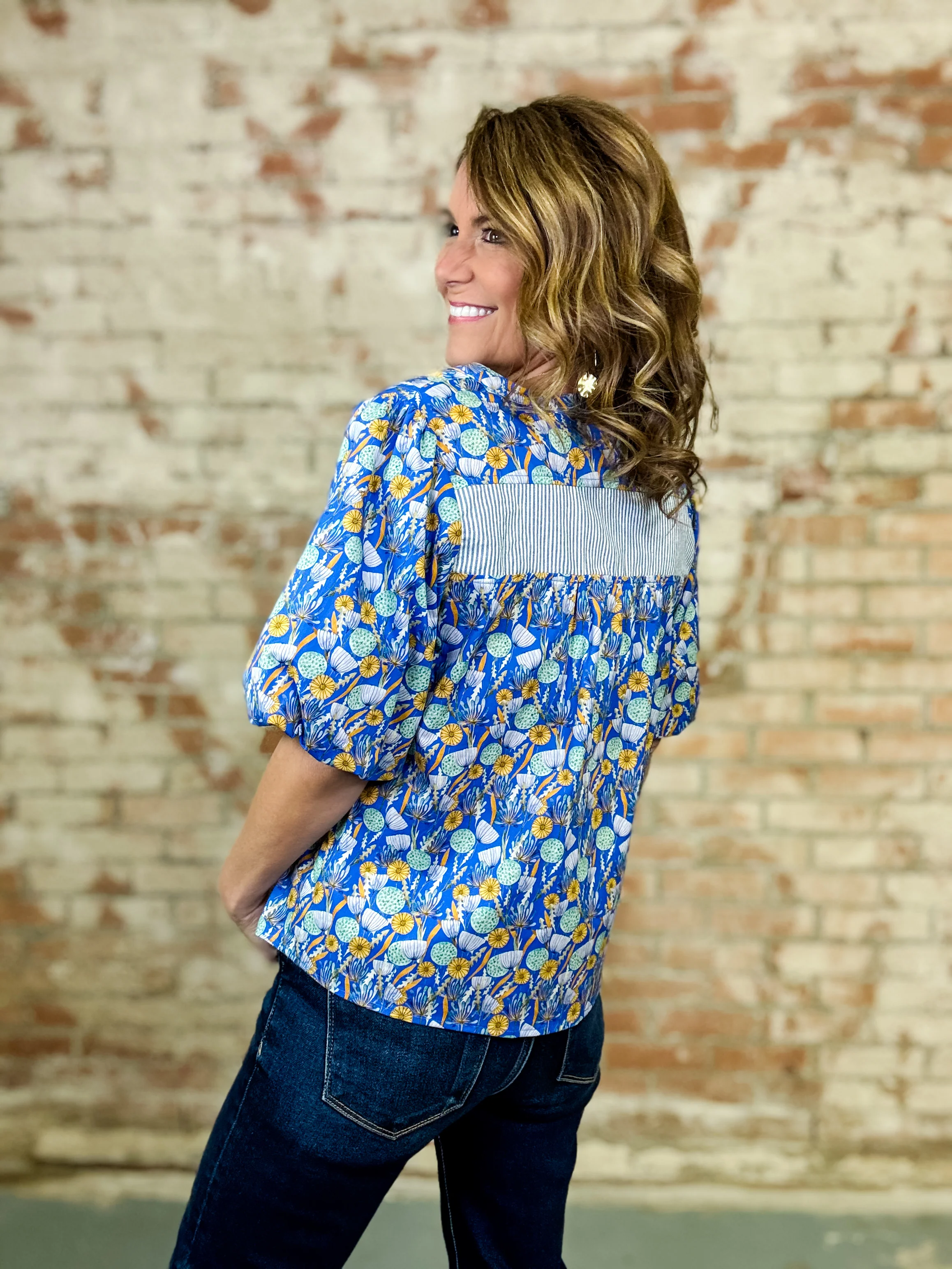 Ambrose Floral Stripe Top - Image 5