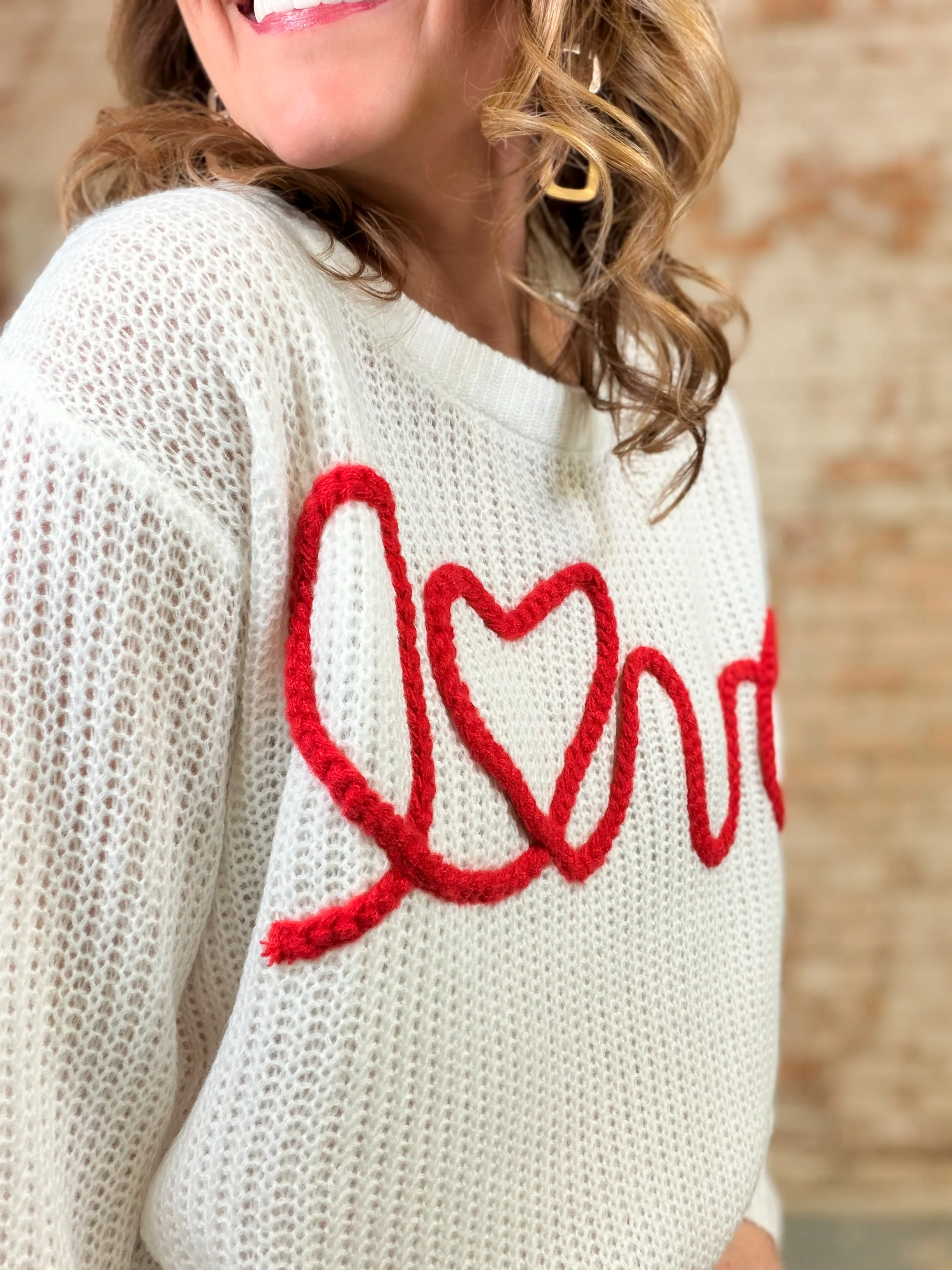 Amora Love Sweater Top FINAL SALE - Image 4