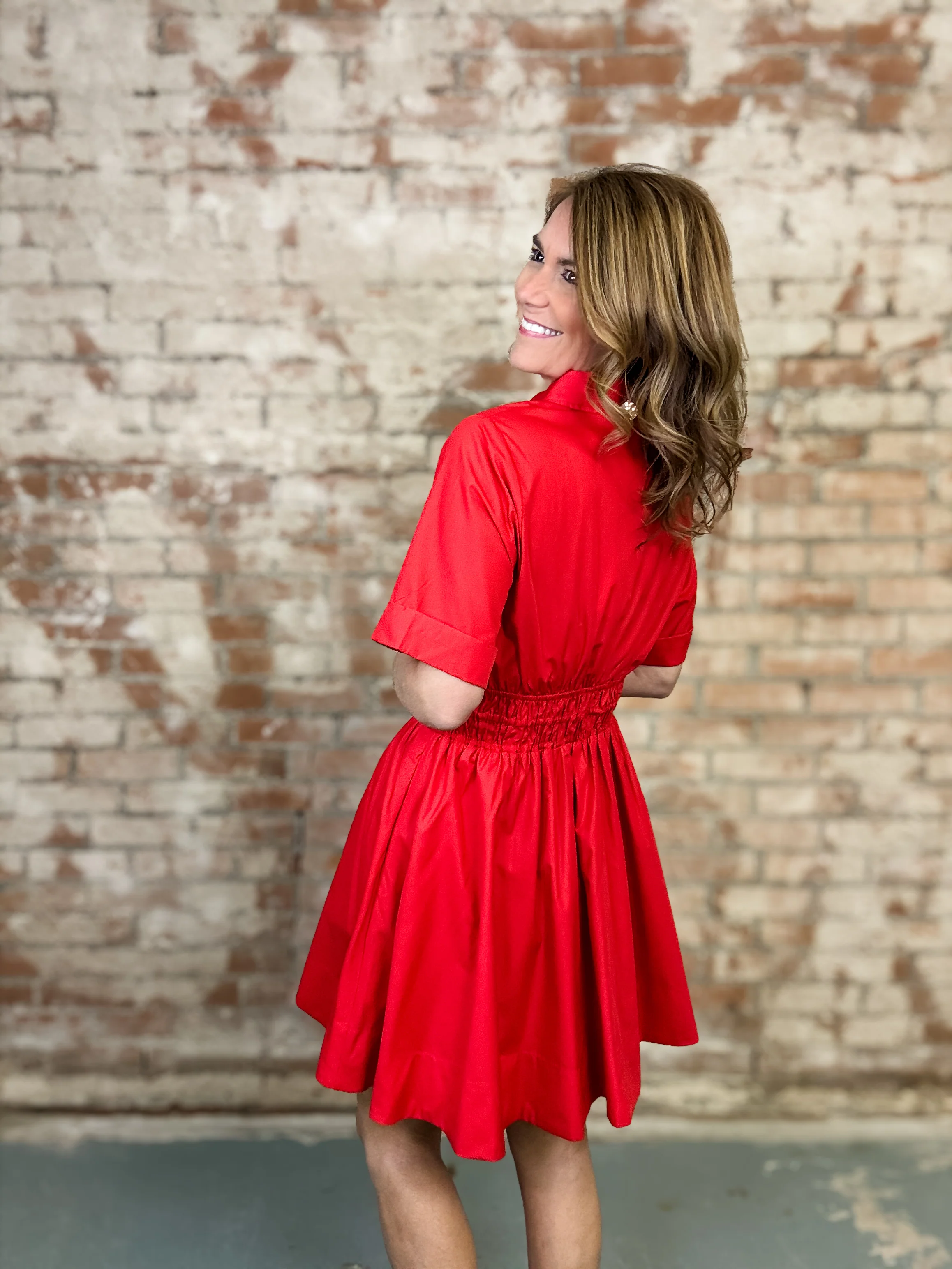 Arianna Solid Dress - Image 5