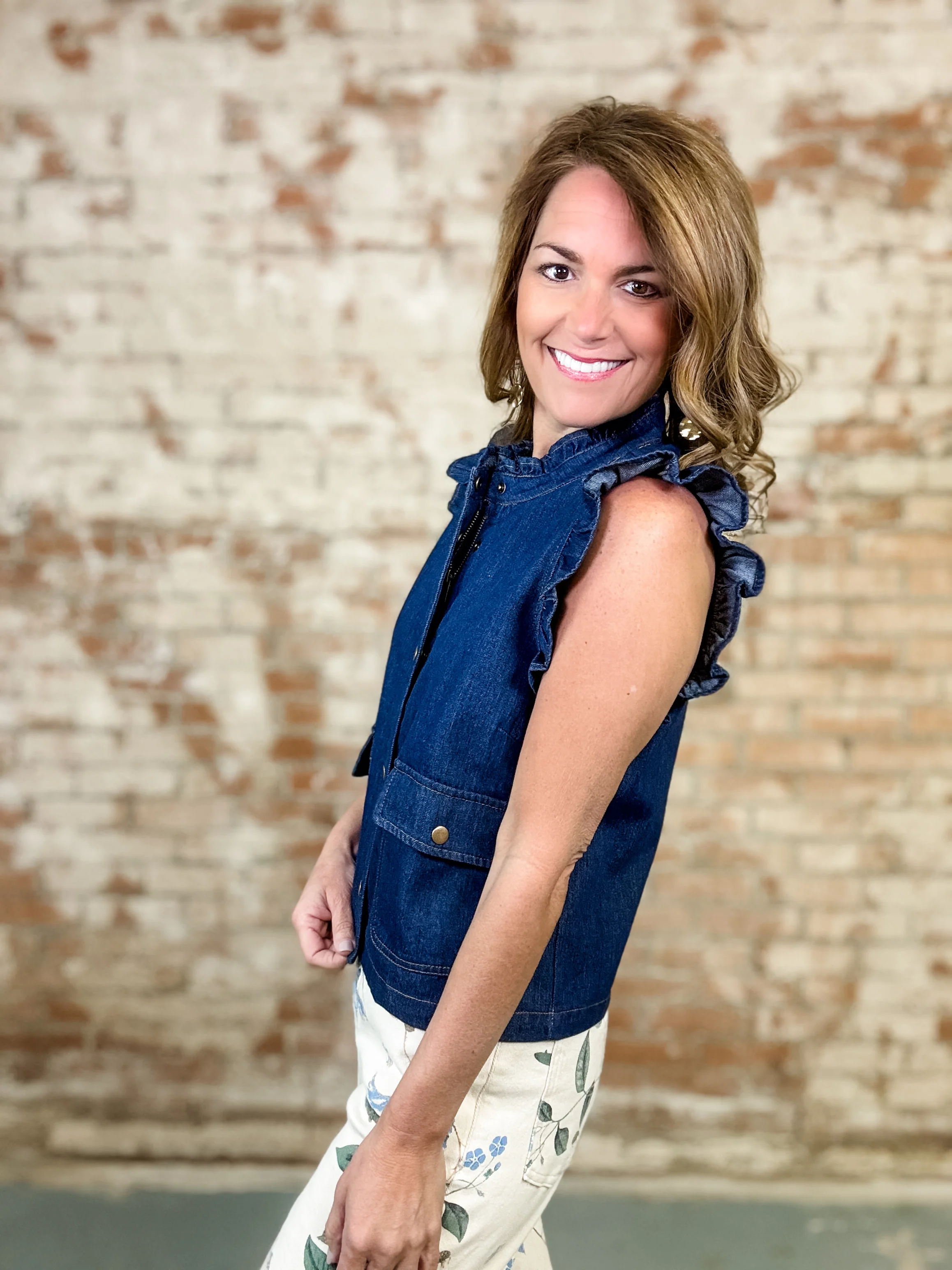 Arleth Flutter Sleeve Vest Top - Image 5