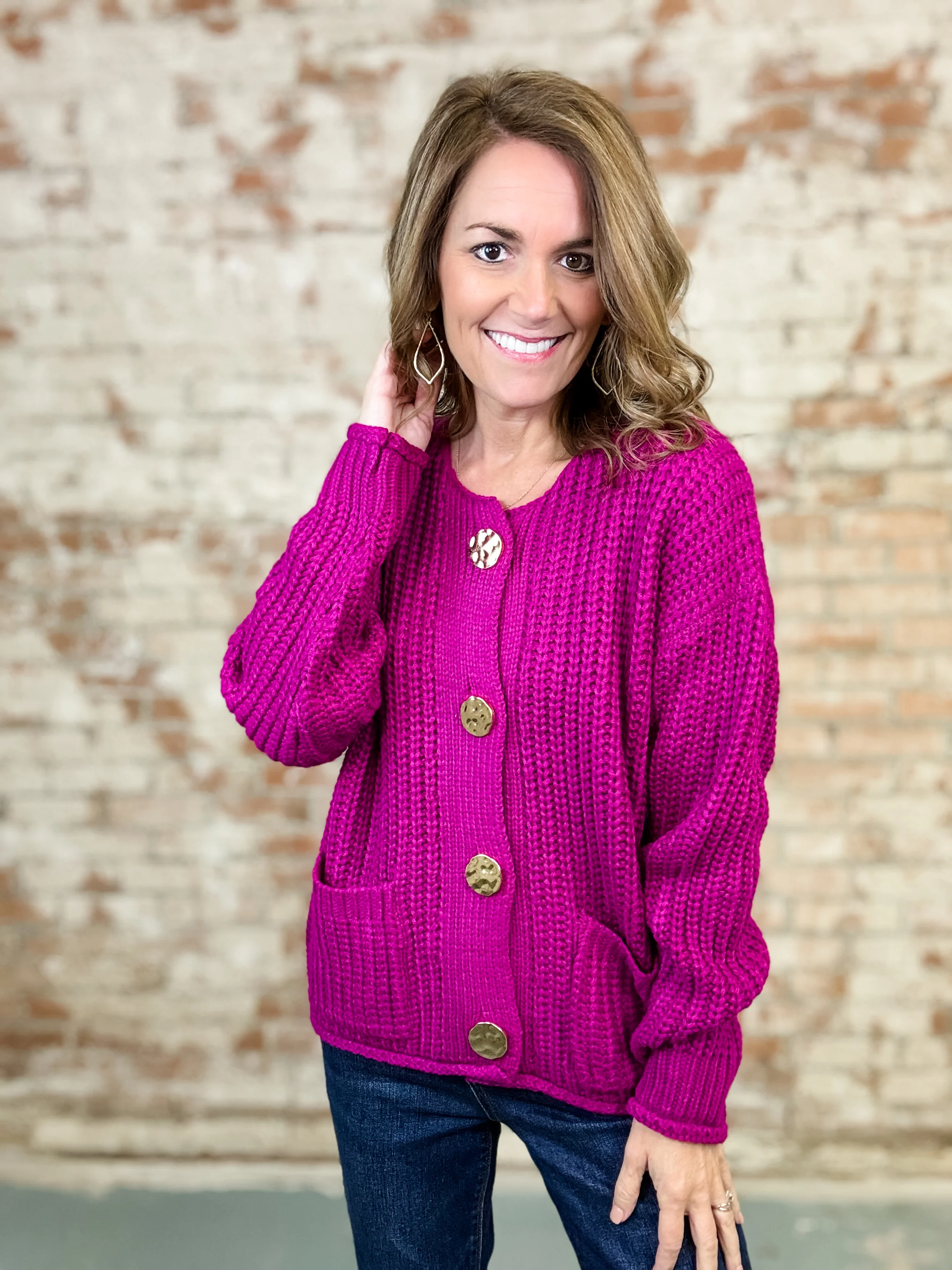 Aurin Button Down Sweater