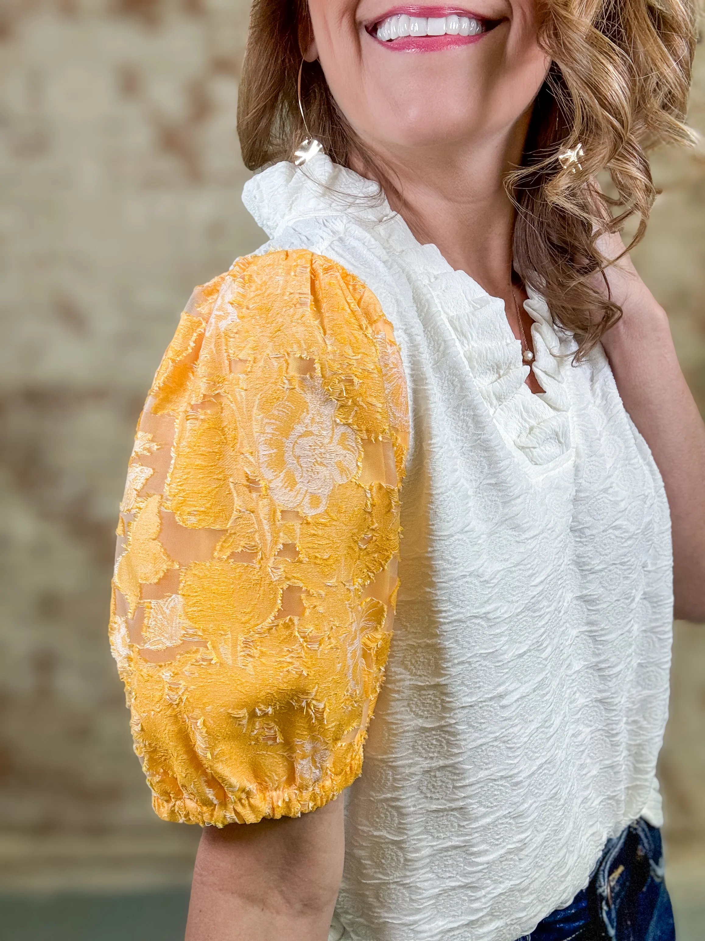 Baxley Floral Organza Top - Image 3