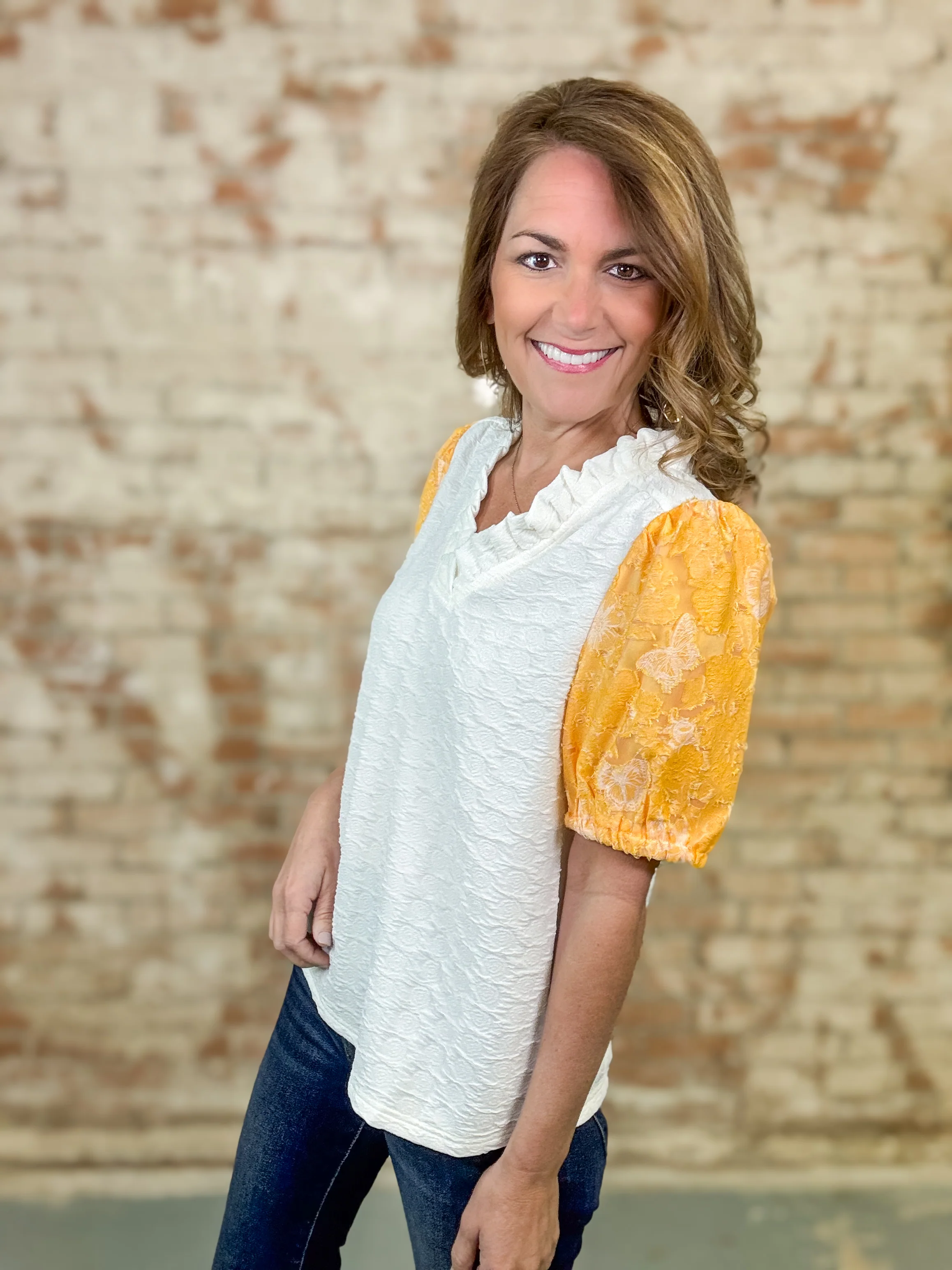 Baxley Floral Organza Top - Image 4