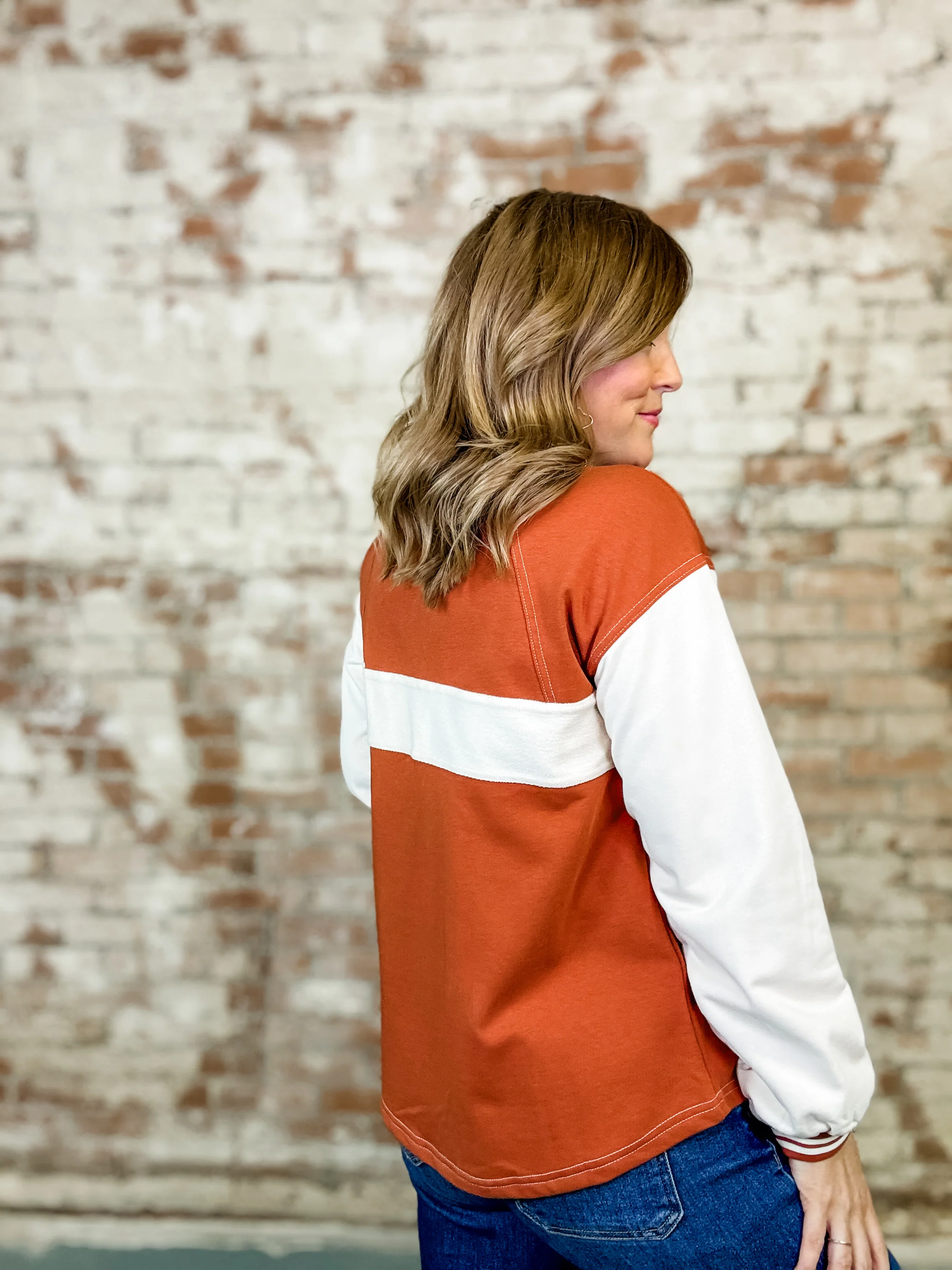 BrookAnn Color Block Top - Image 4