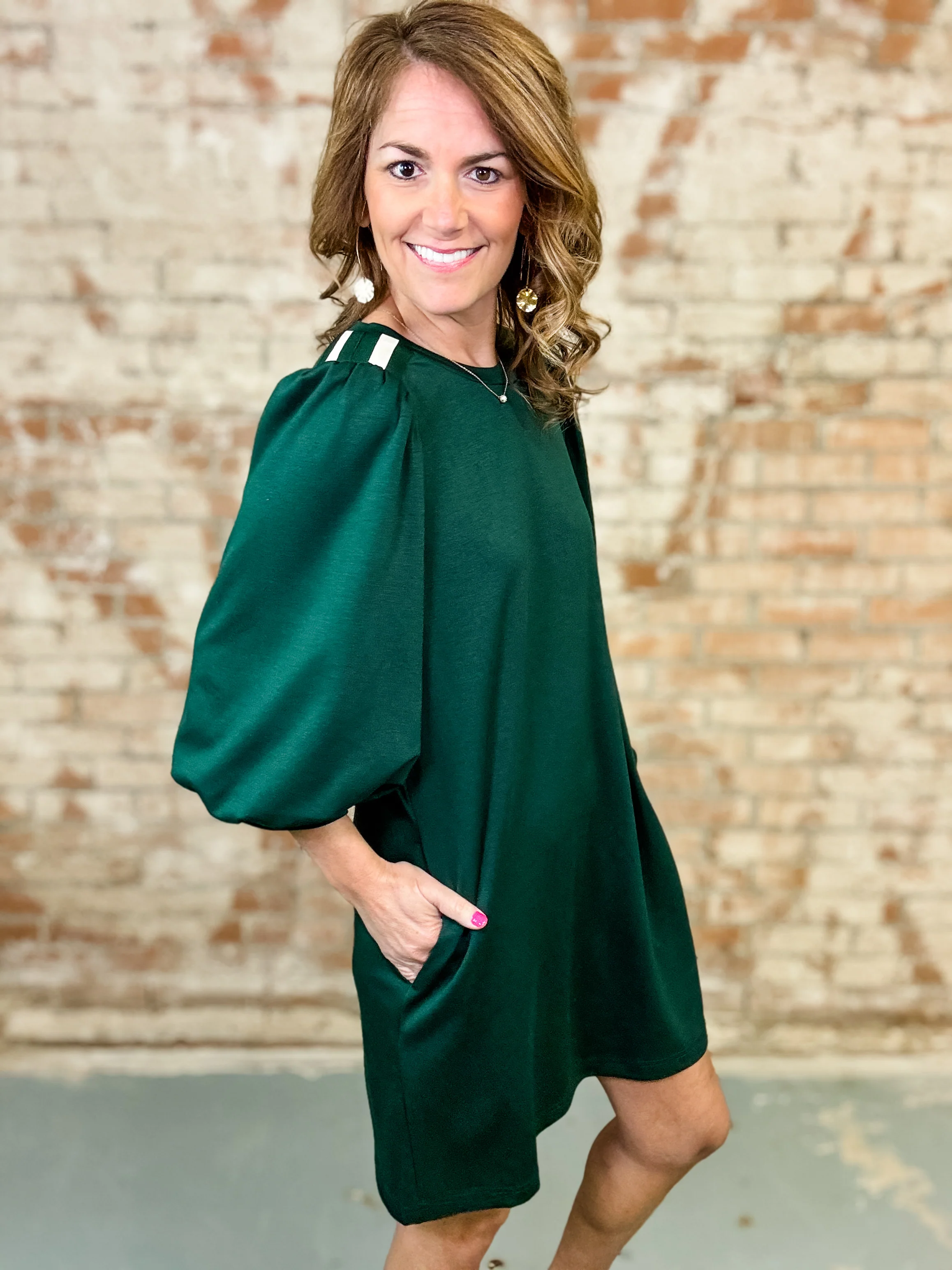 Clara Puff Sleeve Dress - Image 3