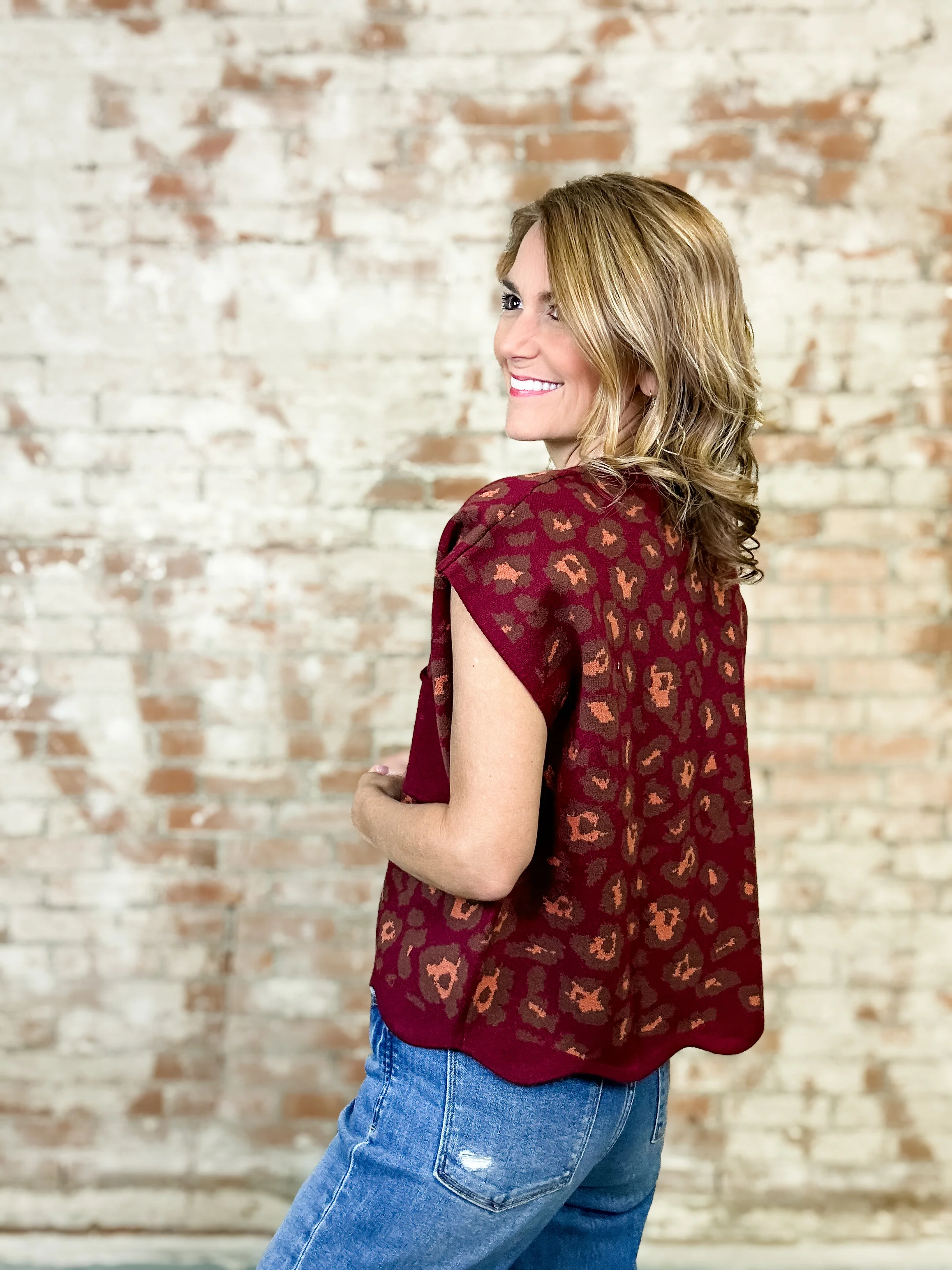 Corinne Animal Print Top - Image 6