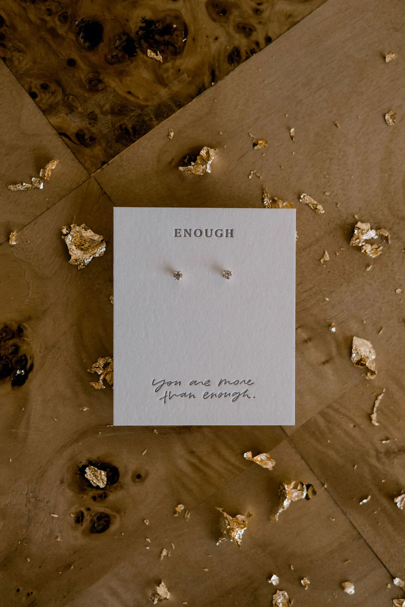 Deart Heart | Enough Earring Stud - Image 4