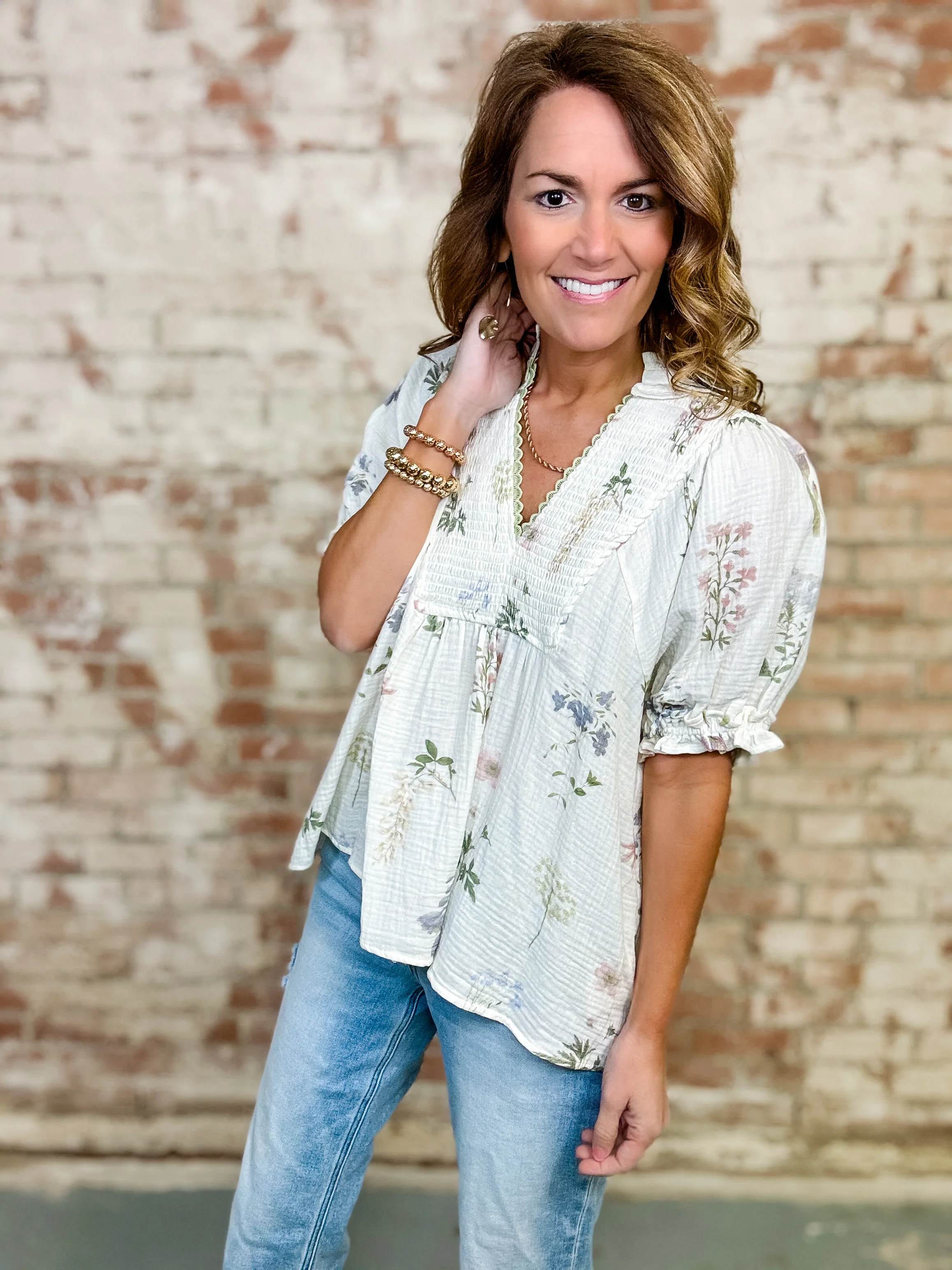 Destinee Floral Top - Image 2