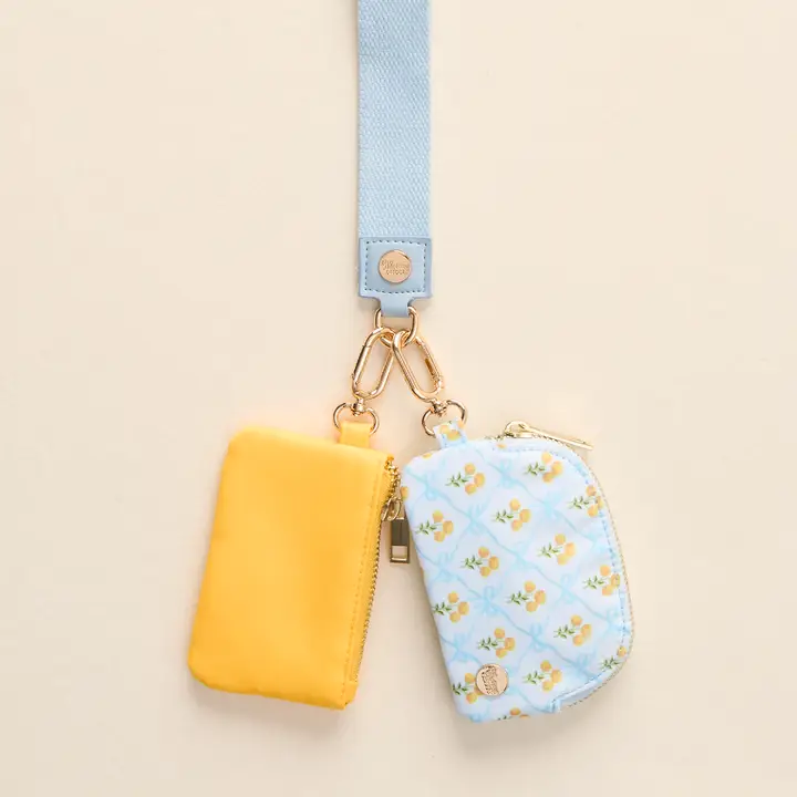 Dynamic Duo Pouch Wristlet | Marigold Blue - Image 3