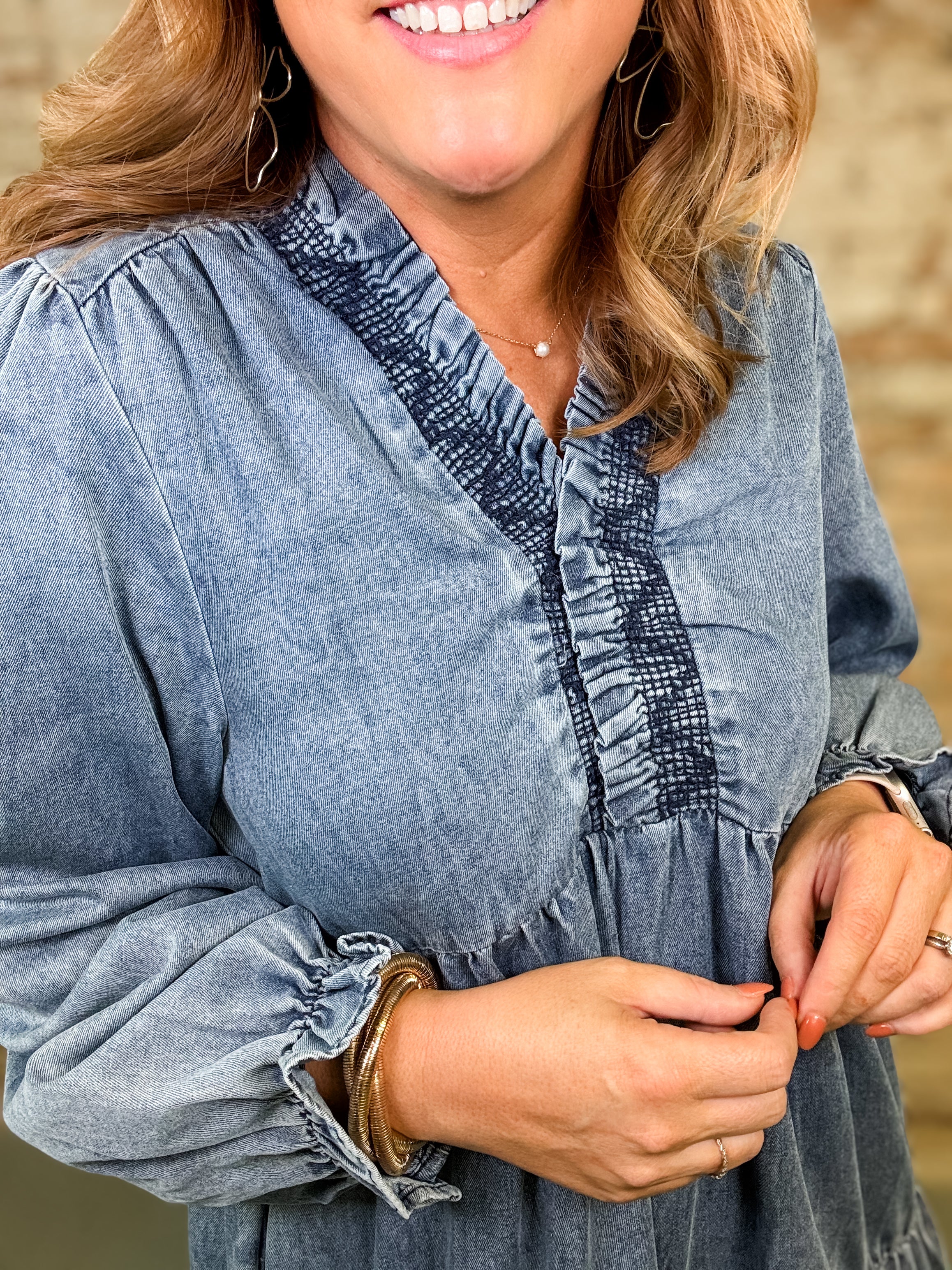 Electra Denim Dress-FINAL SALE - Image 5