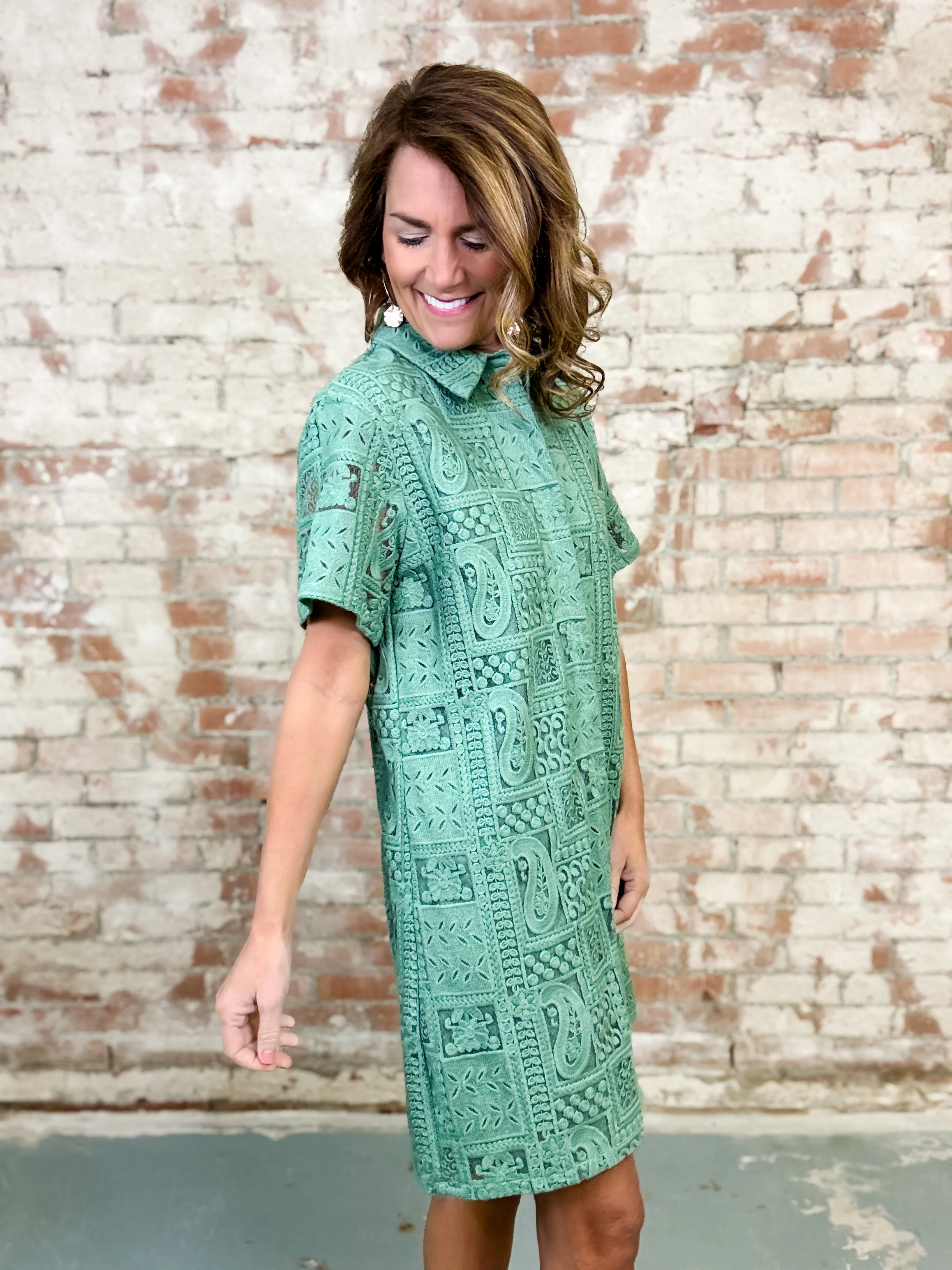 Fiora Button Down Dress - Image 3