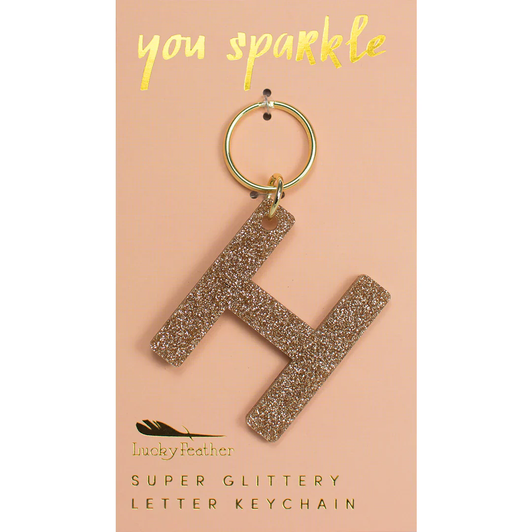 Glitter Letter Key Ring - FINAL SALE - Image 10