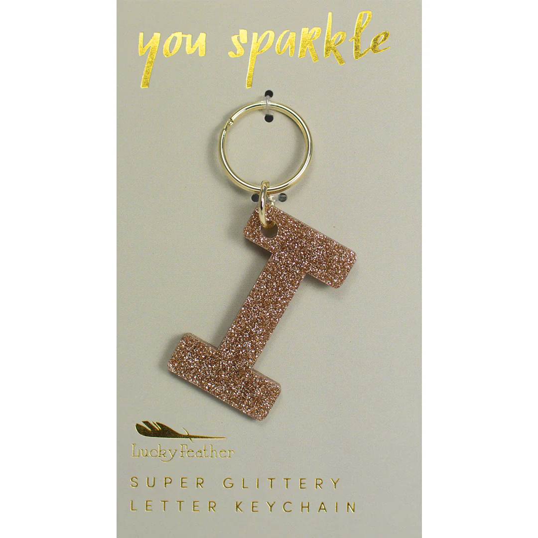 Glitter Letter Key Ring - FINAL SALE - Image 11
