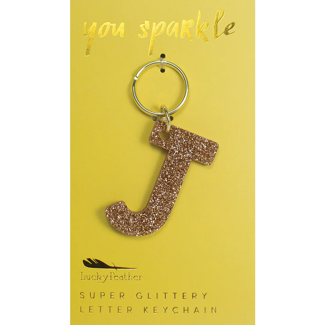 Glitter Letter Key Ring - FINAL SALE - Image 12