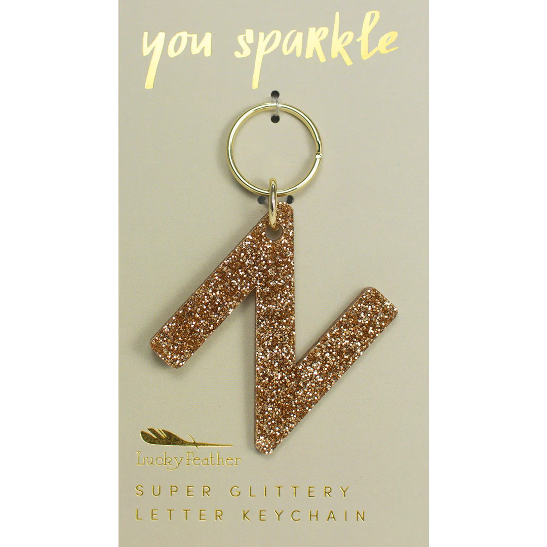 Glitter Letter Key Ring - FINAL SALE - Image 16
