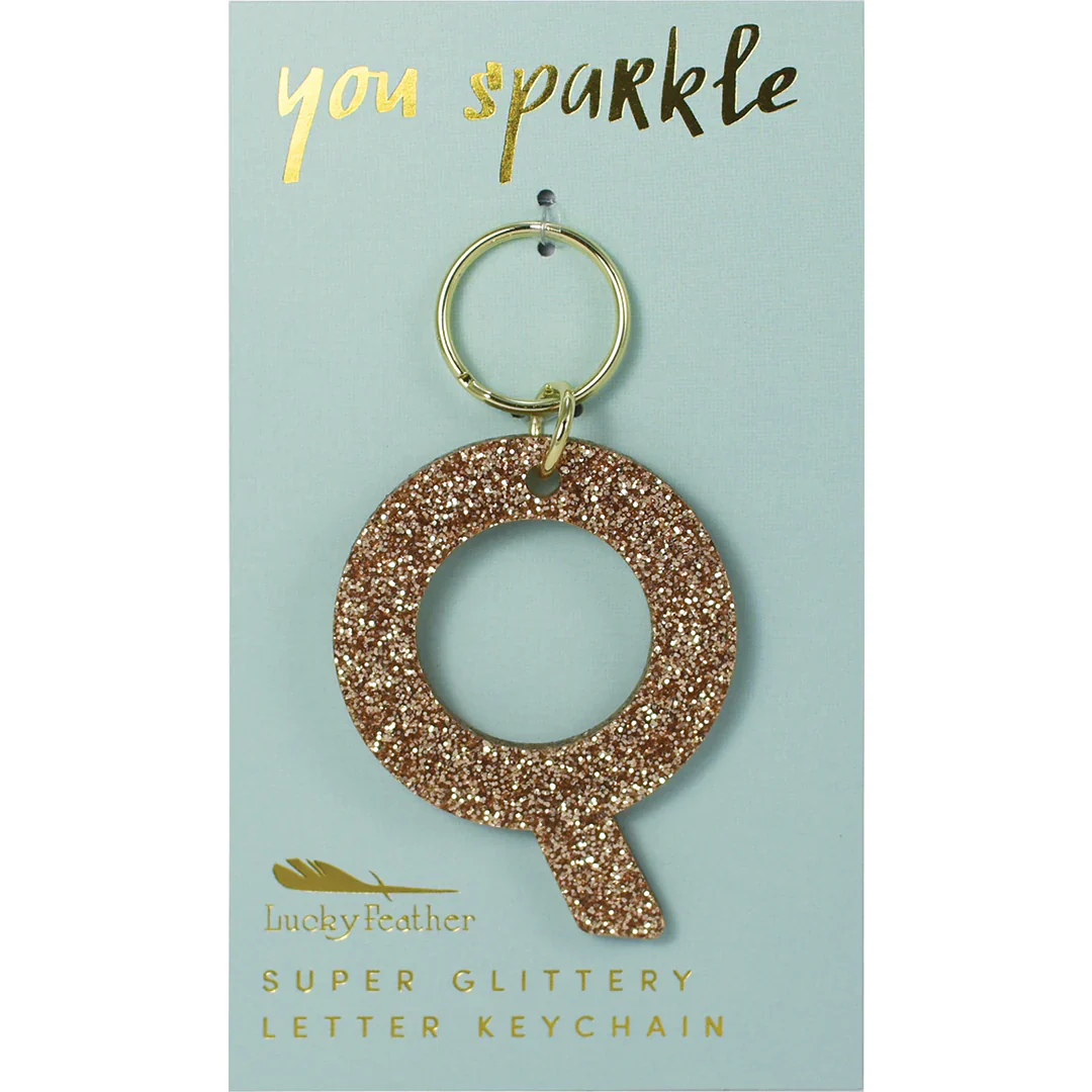 Glitter Letter Key Ring - FINAL SALE - Image 19
