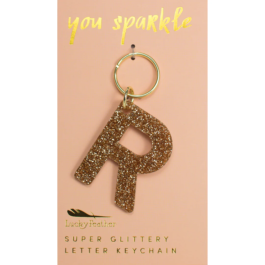 Glitter Letter Key Ring - FINAL SALE - Image 20