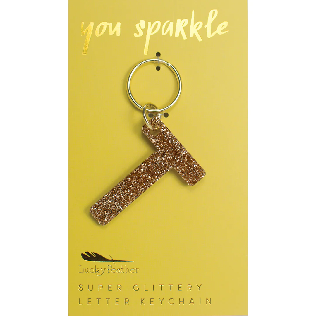 Glitter Letter Key Ring - FINAL SALE - Image 22