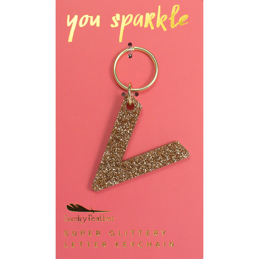 Glitter Letter Key Ring - FINAL SALE - Image 23