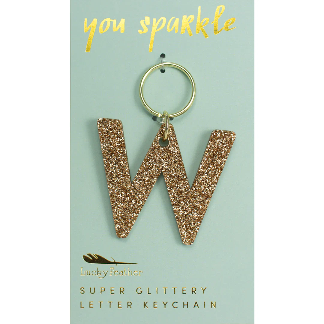 Glitter Letter Key Ring - FINAL SALE - Image 24