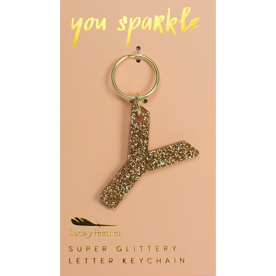 Glitter Letter Key Ring - FINAL SALE - Image 25