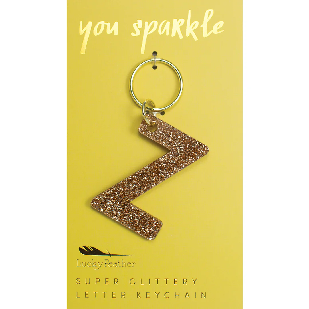 Glitter Letter Key Ring - FINAL SALE - Image 26