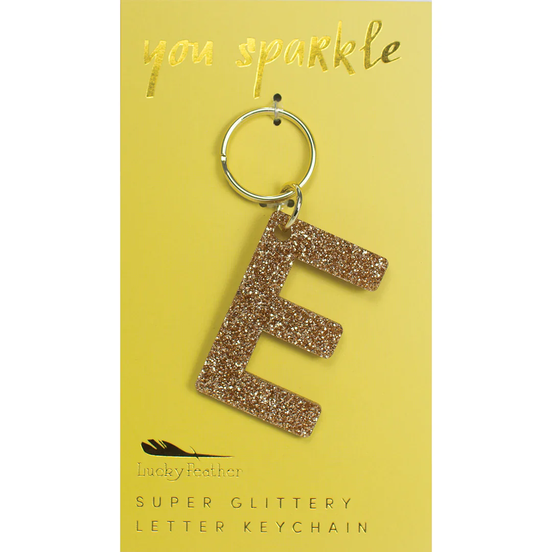 Glitter Letter Key Ring - FINAL SALE - Image 7