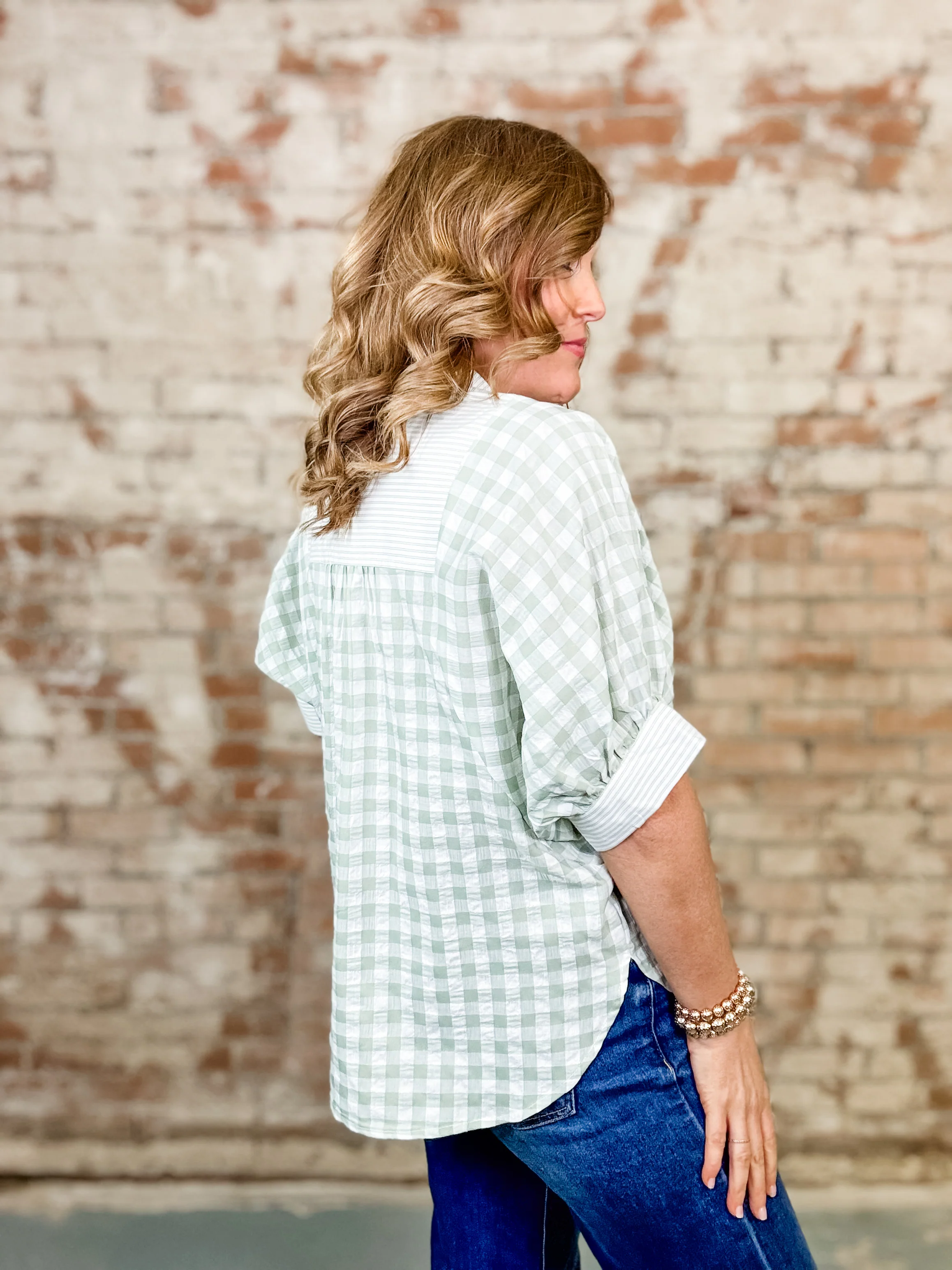 Greenlea Breezy Gingham Top - Image 6