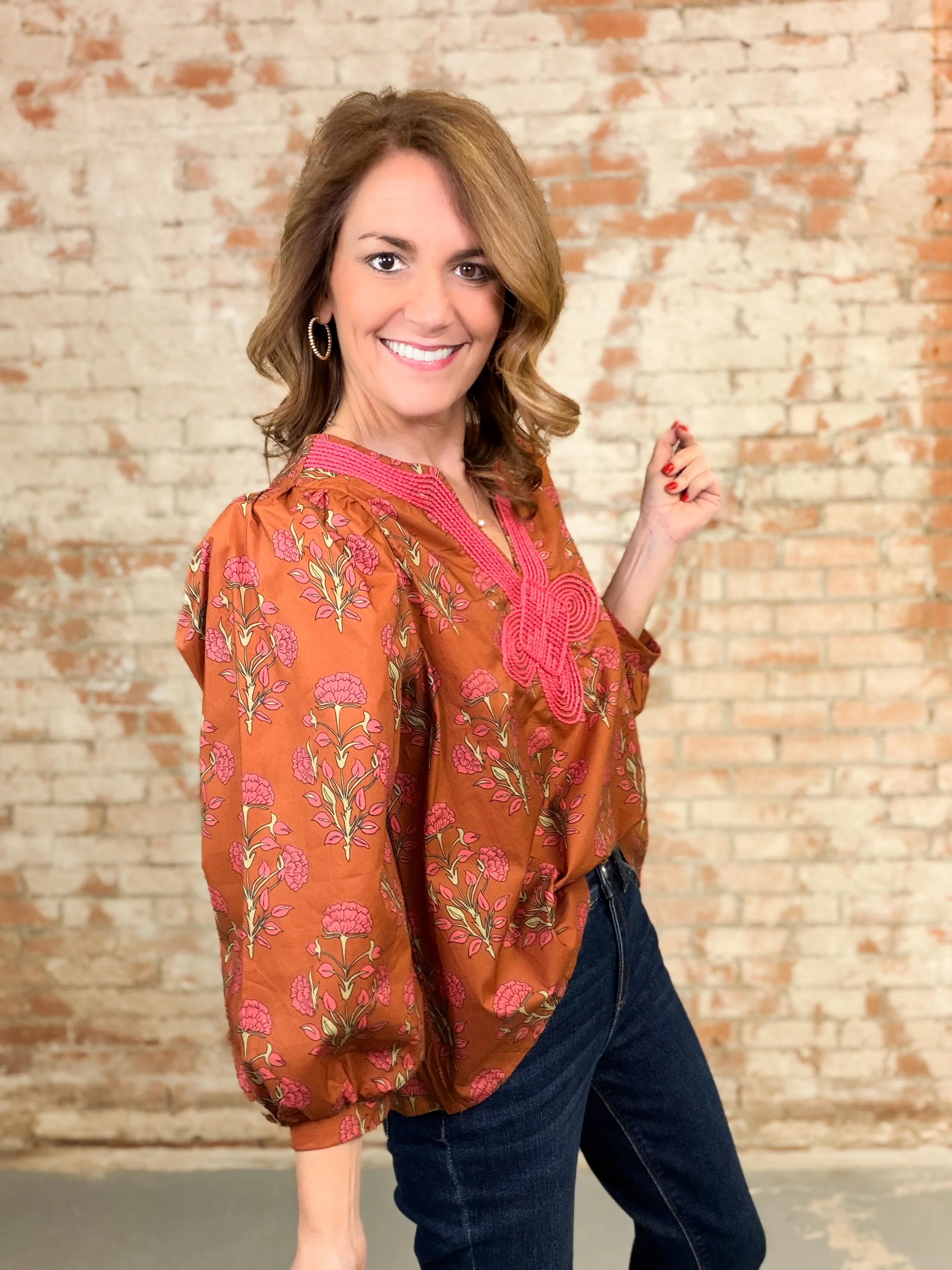 Heather Floral Top - Image 2