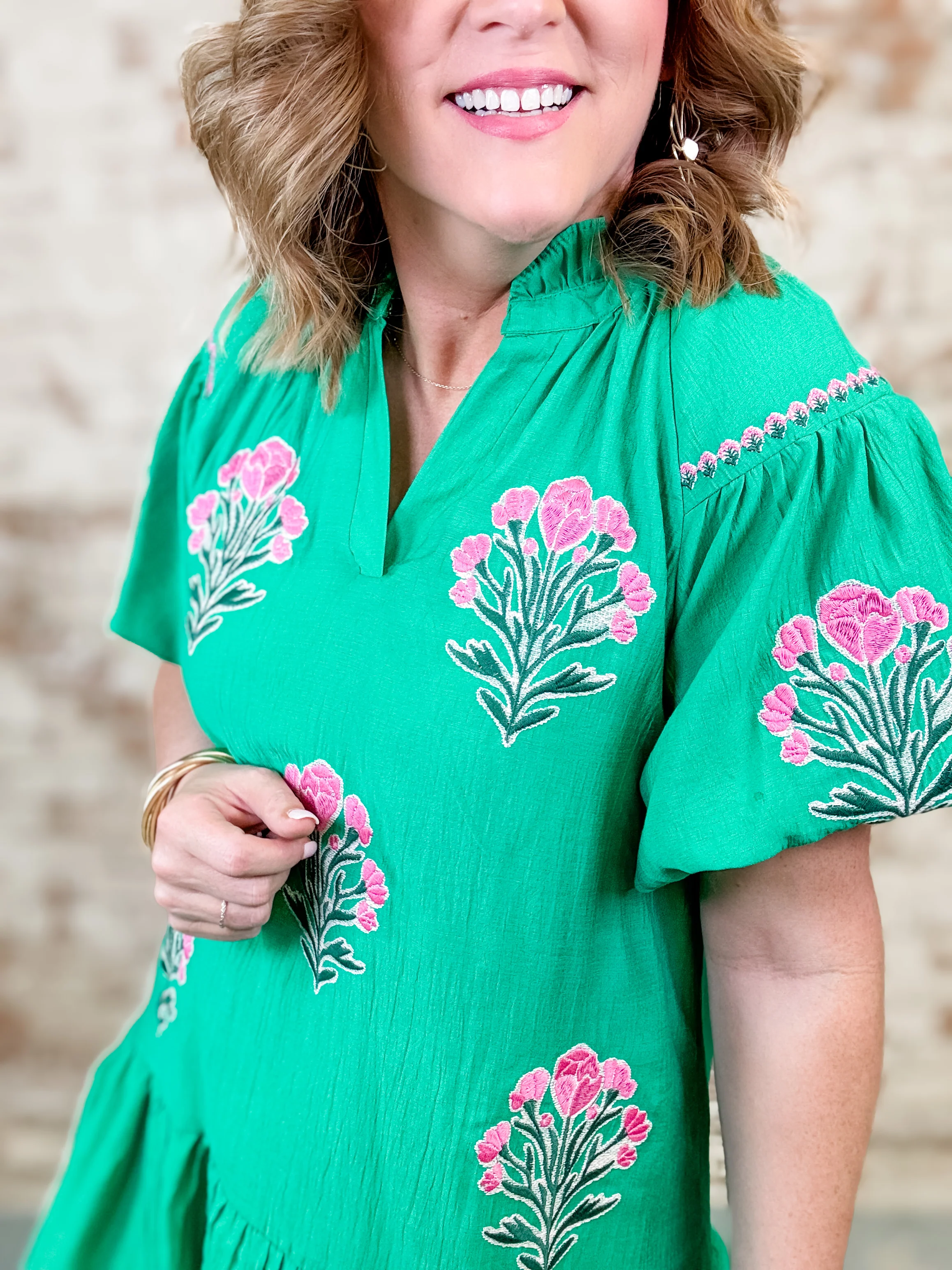 Illyanna Floral Embroidered Dress -FINAL SALE - Image 4