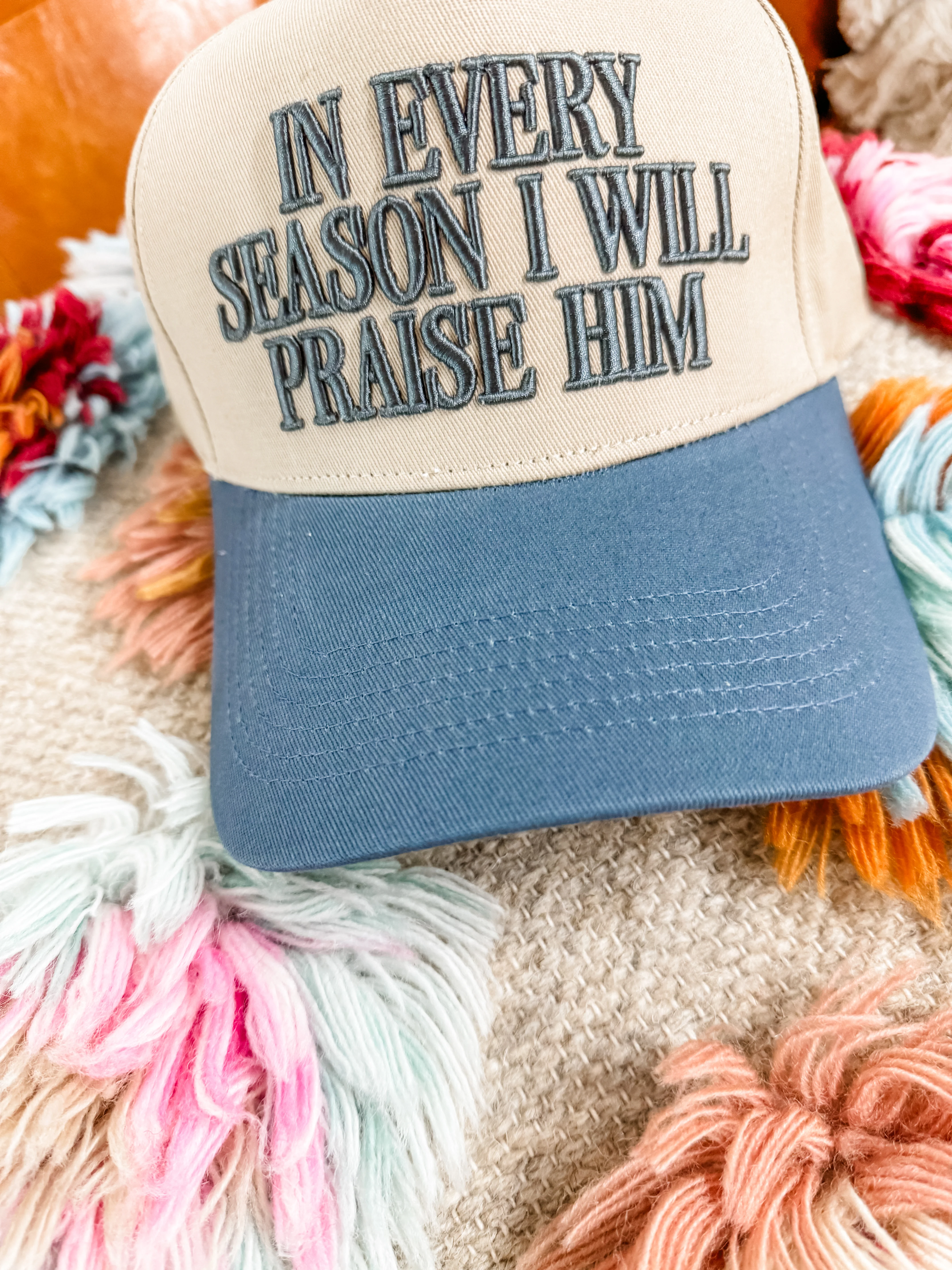 In Every Season I Will Praise Him Cap - Image 3