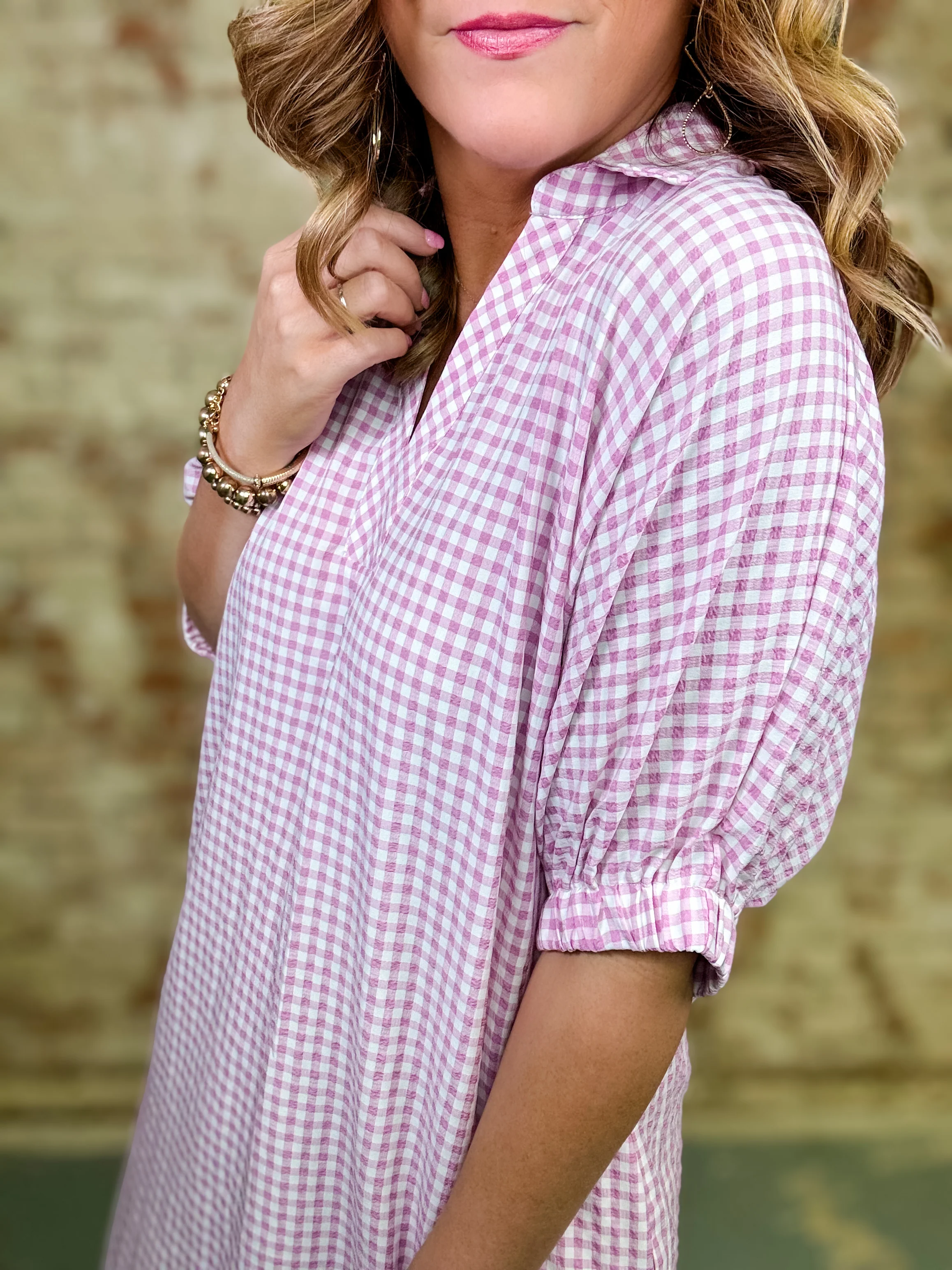Jespie Gingham Dress - Image 4