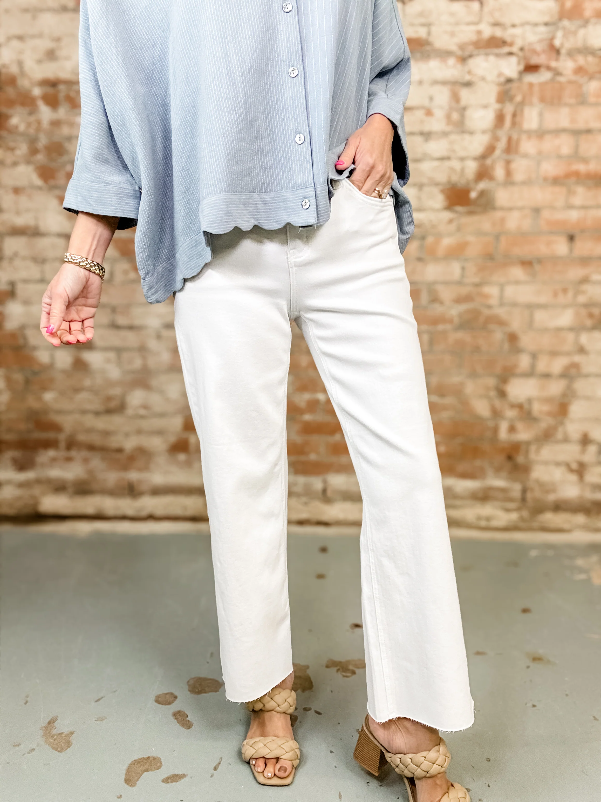 Karson High Rise Cropped Jean - Image 4