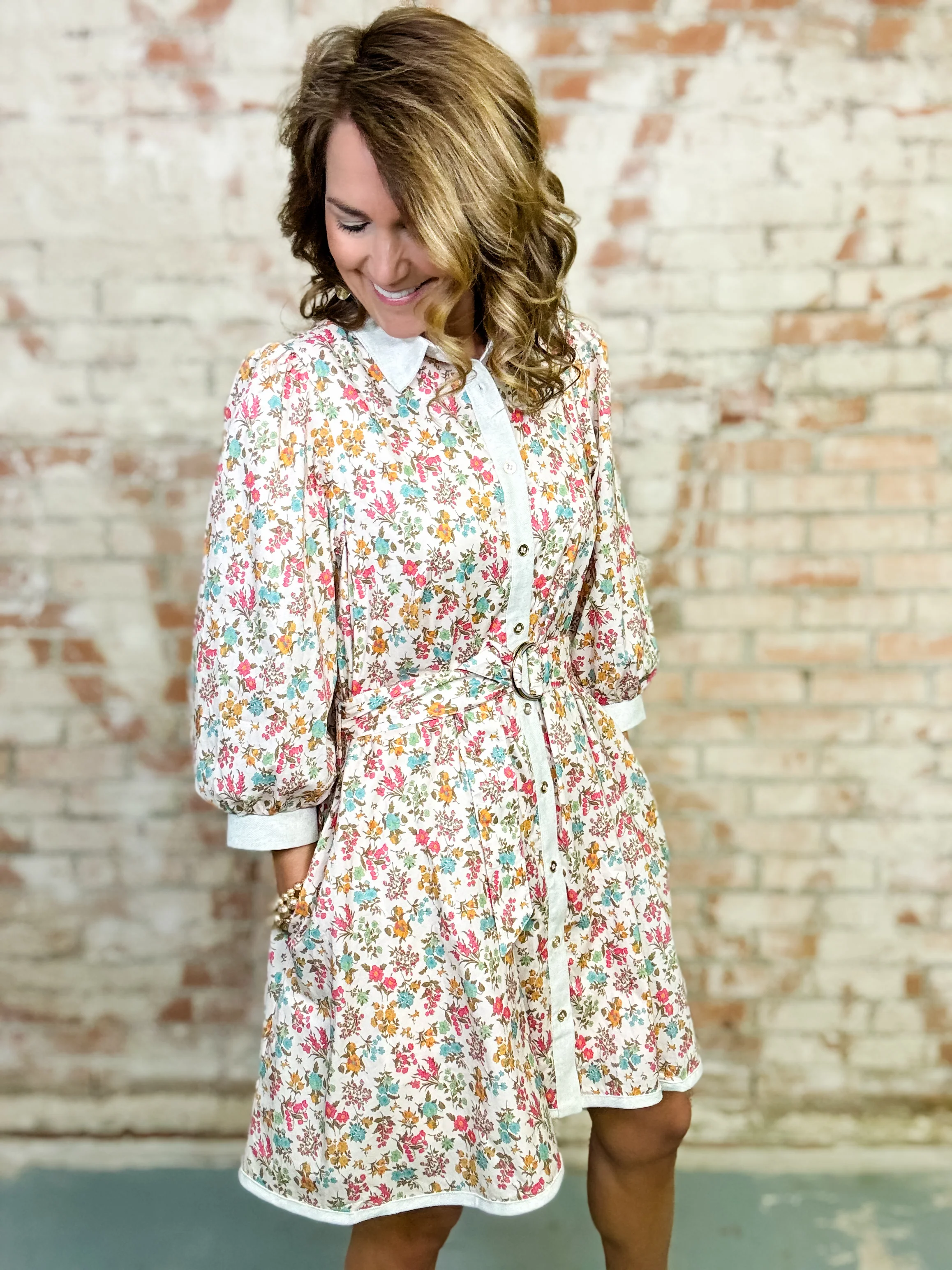 Kasey Floral Print Dress - Image 3