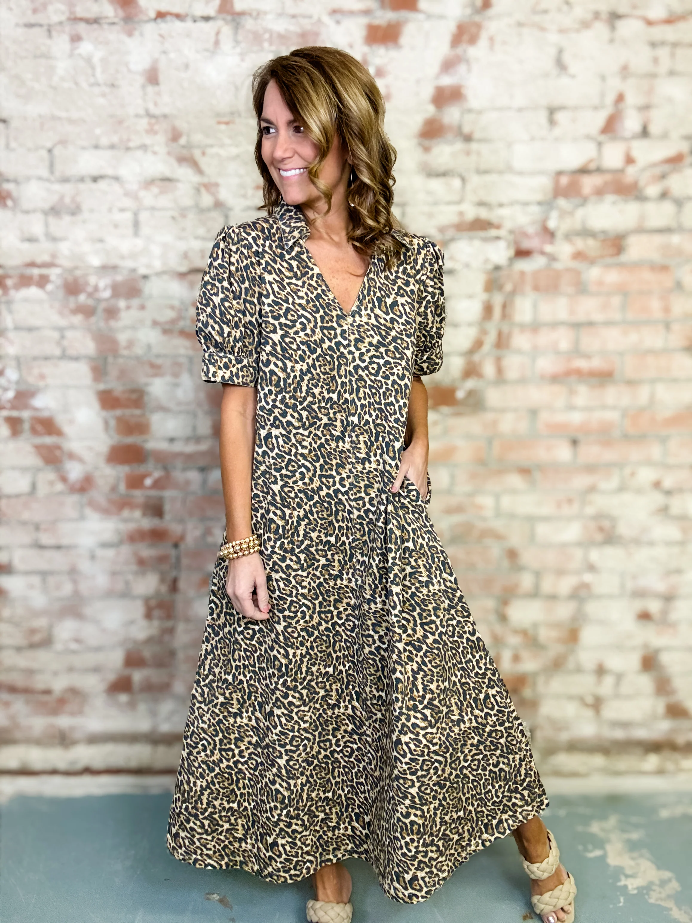 Leighton Leopard Midi Dress - Image 2