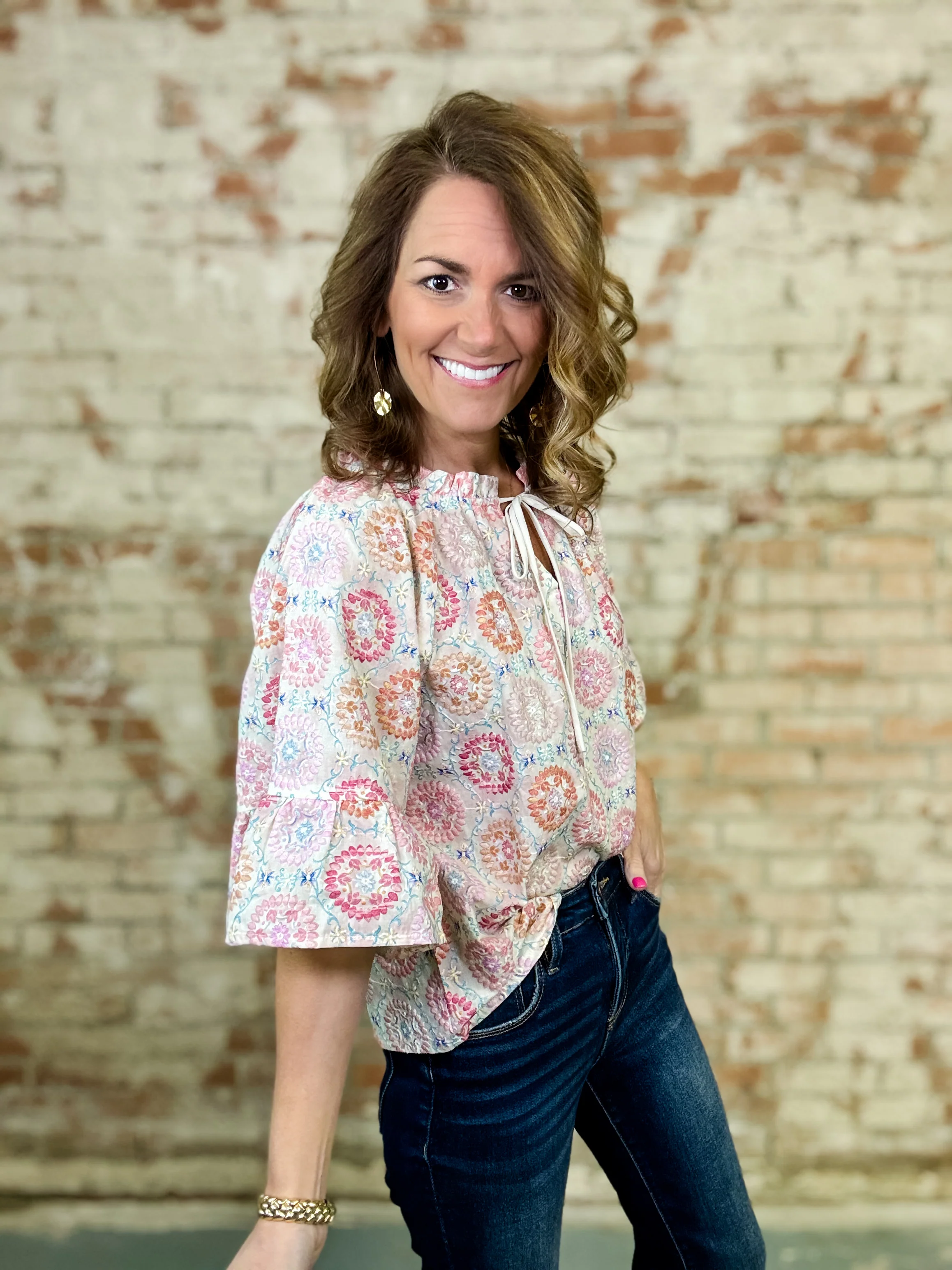 Lindie Embroidered Top - Image 3
