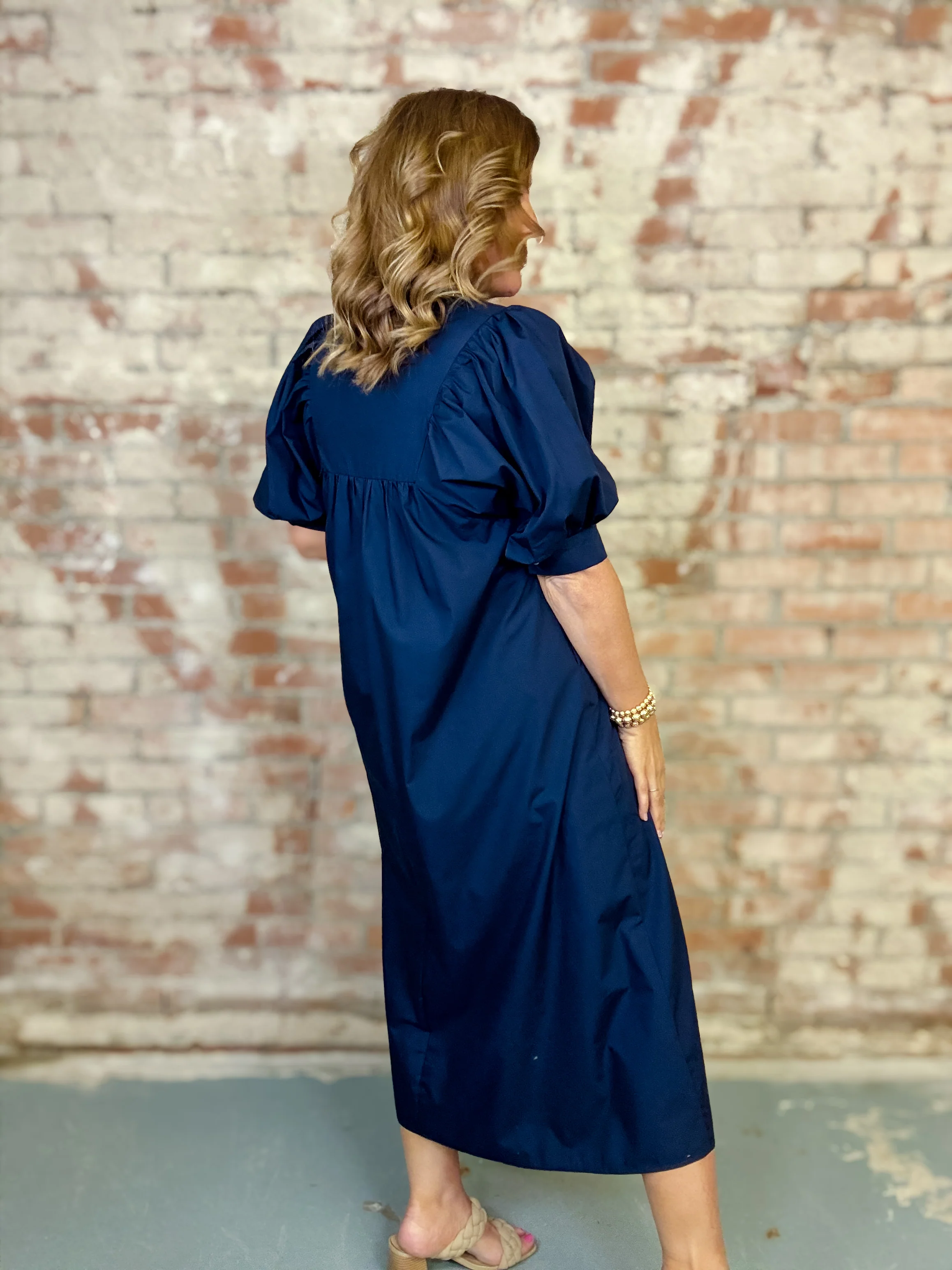 Lysandra Solid Midi Dress - Image 5