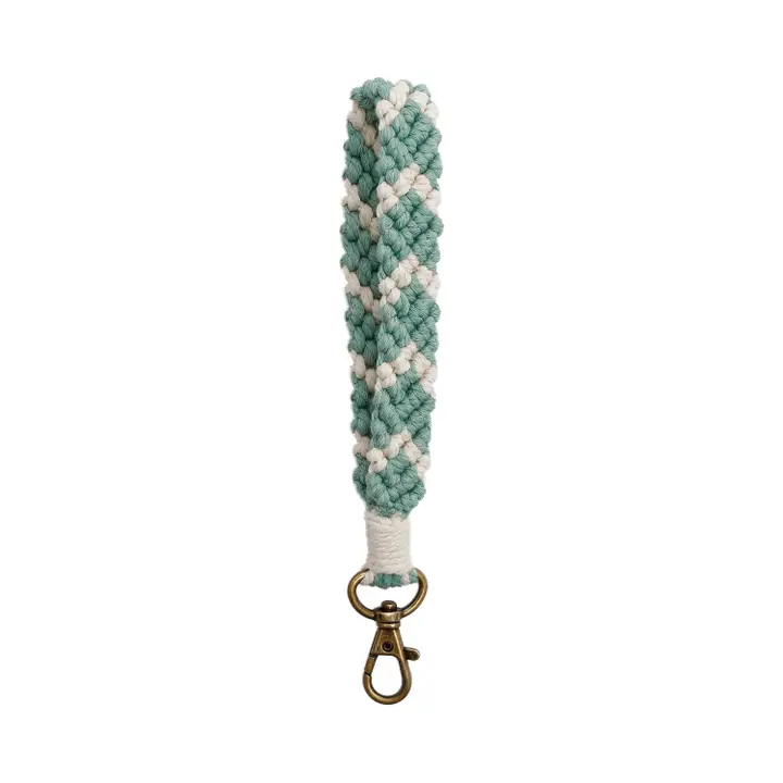 Macrame Flat Braided Keychain - Image 5