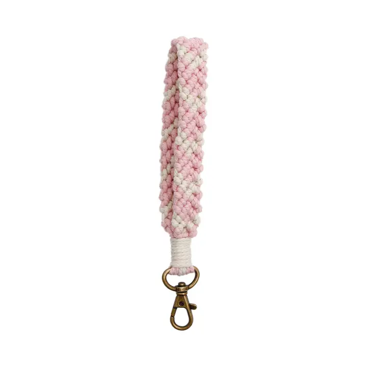 Macrame Flat Braided Keychain - Image 6