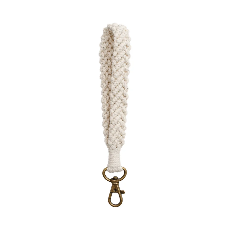 Macrame Flat Braided Keychain - Image 7