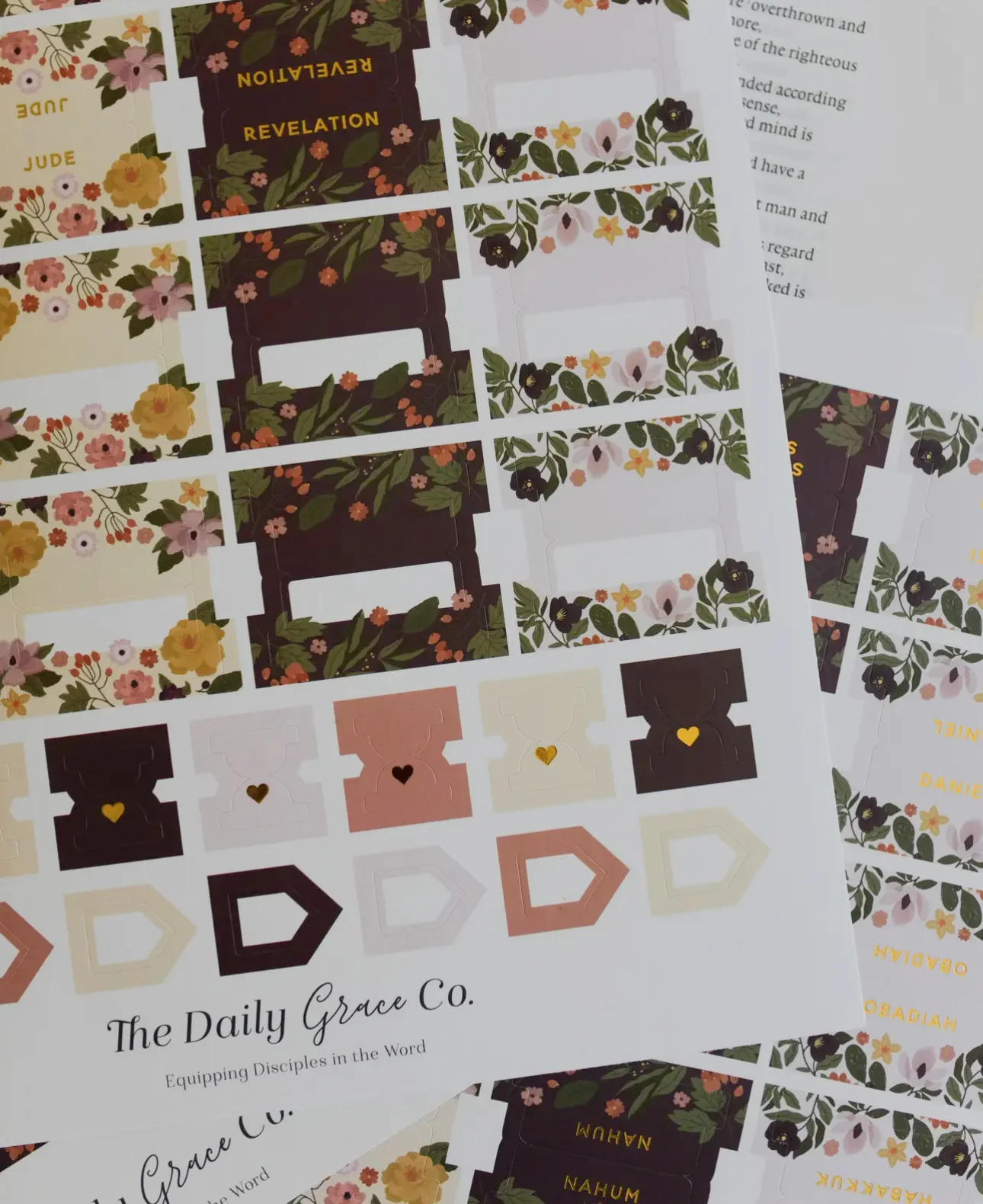 Magnolia Floral Bible Tabs - Image 3