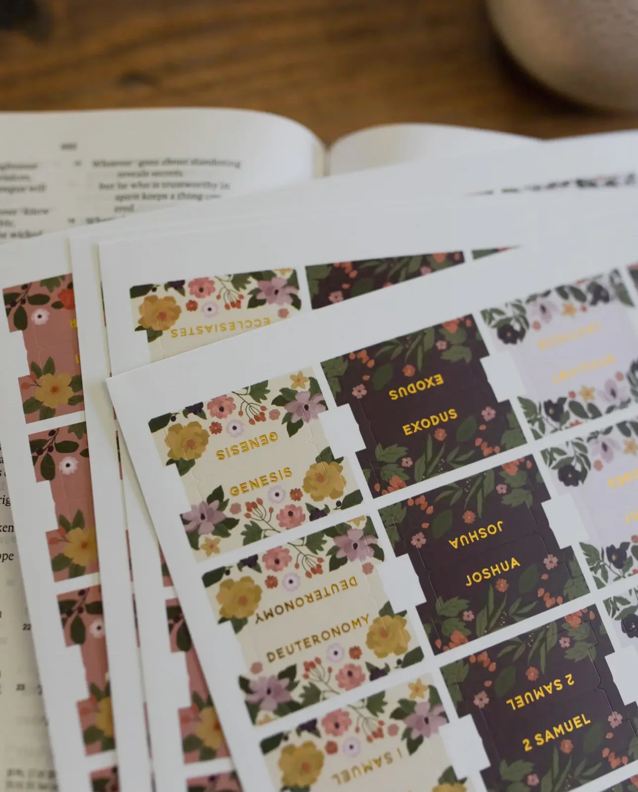 Magnolia Floral Bible Tabs - Image 4