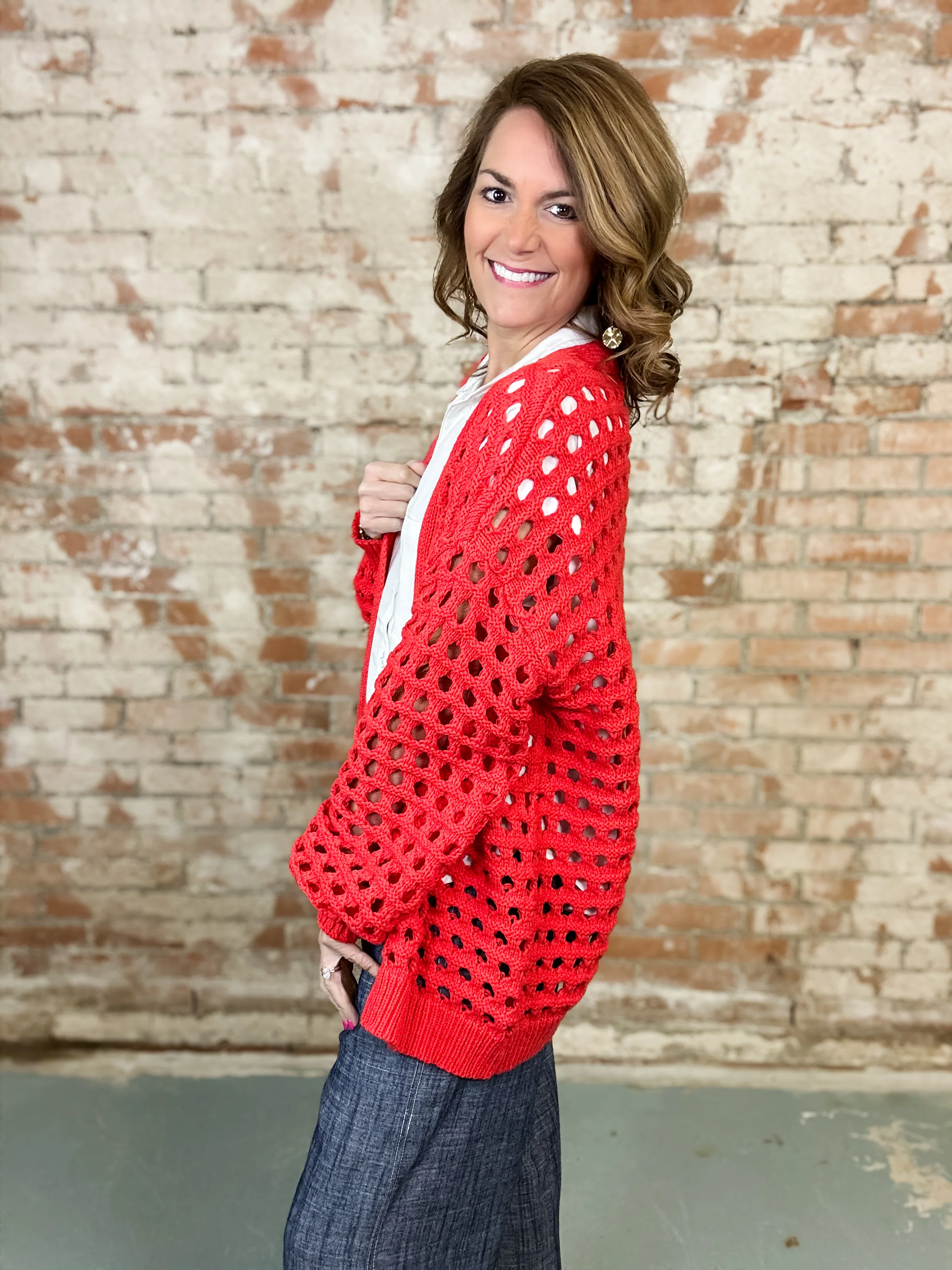 Marian Crochet Cardigan - Image 2