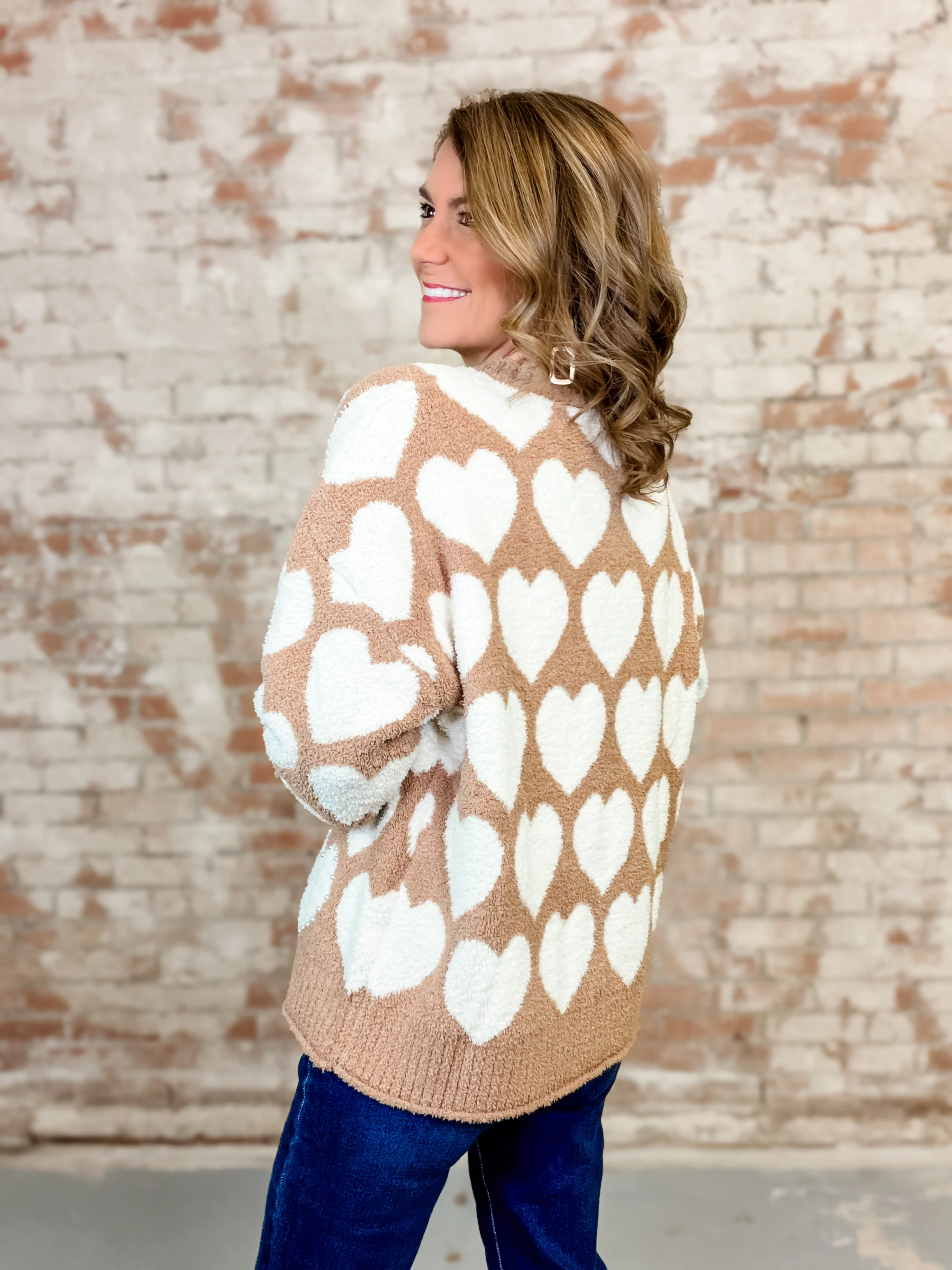 Marlowe Heart Accent Sweater-FINAL SALE - Image 5