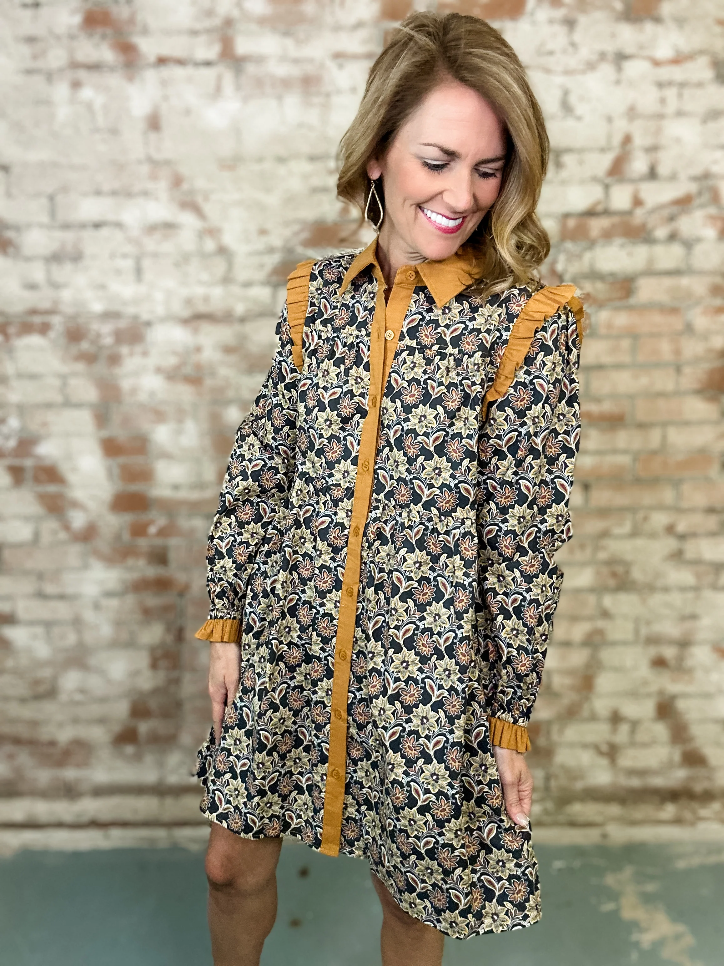 Melony Boho Floral Dress - Image 3