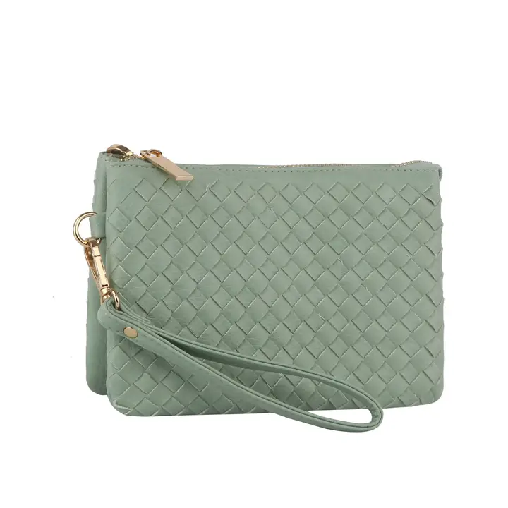 Natalie Woven Crossbody Clutch - Image 6