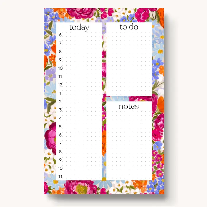 Primavera Daily Planner Notepad