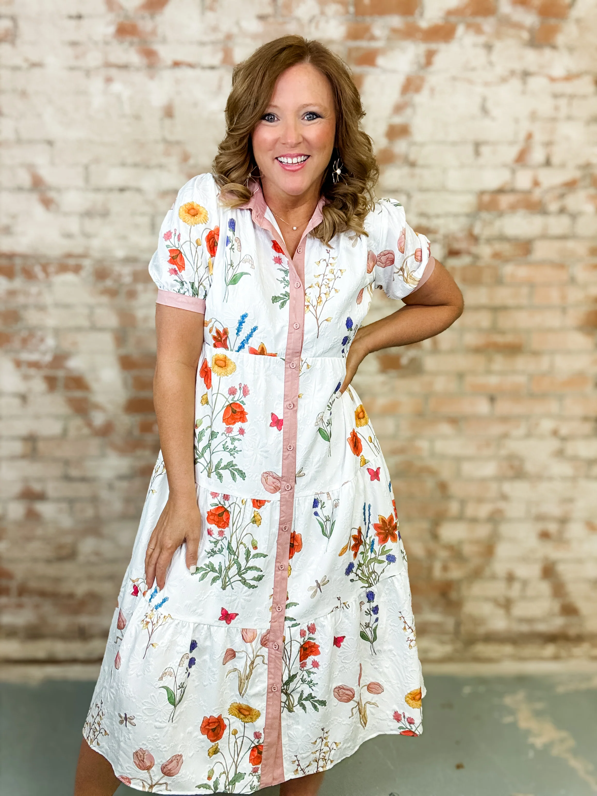 Ramsey Jacquard Floral Dress - Image 4