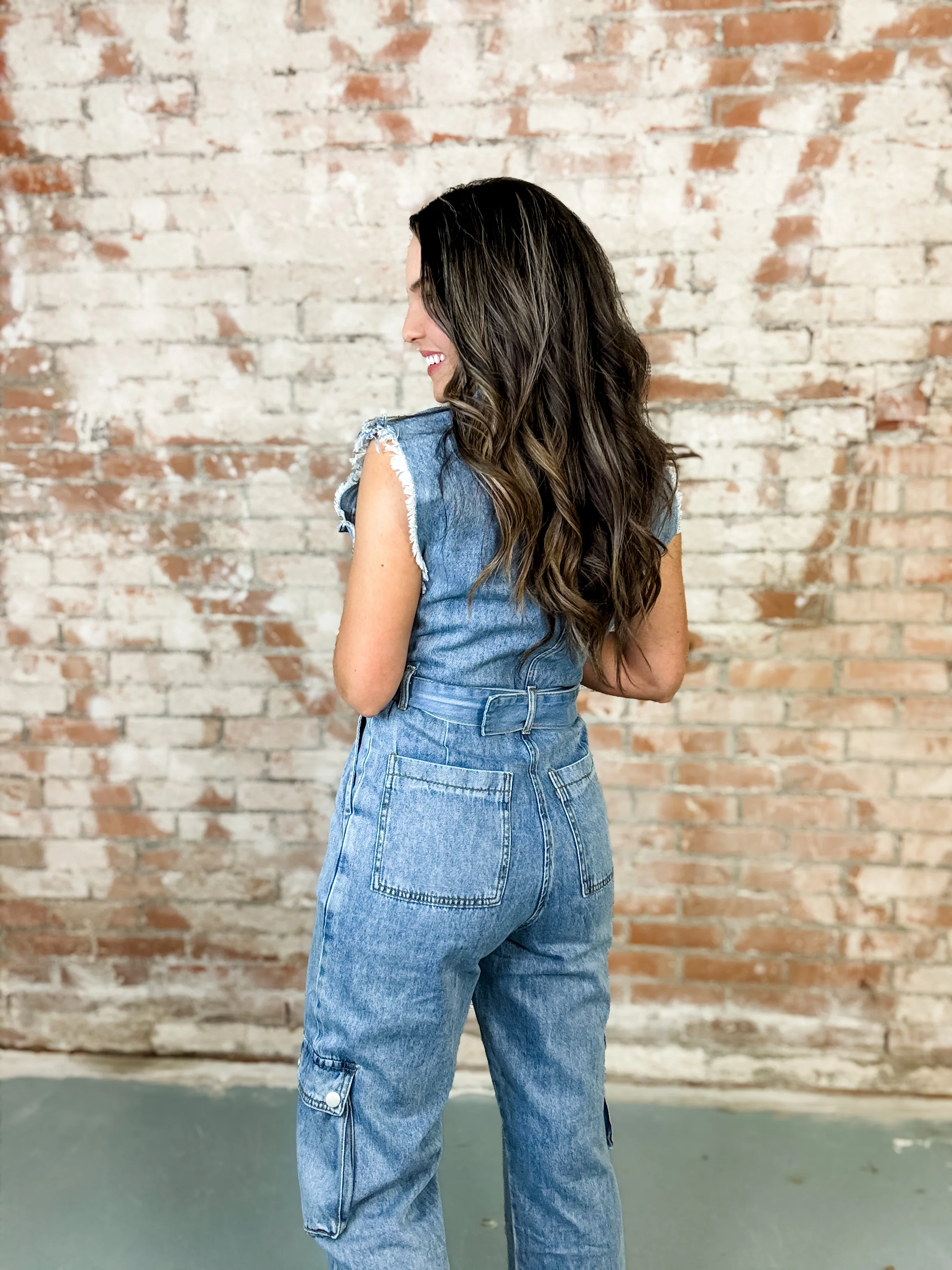 Serena Denim Jumpsuit - FINAL SALE - Image 4